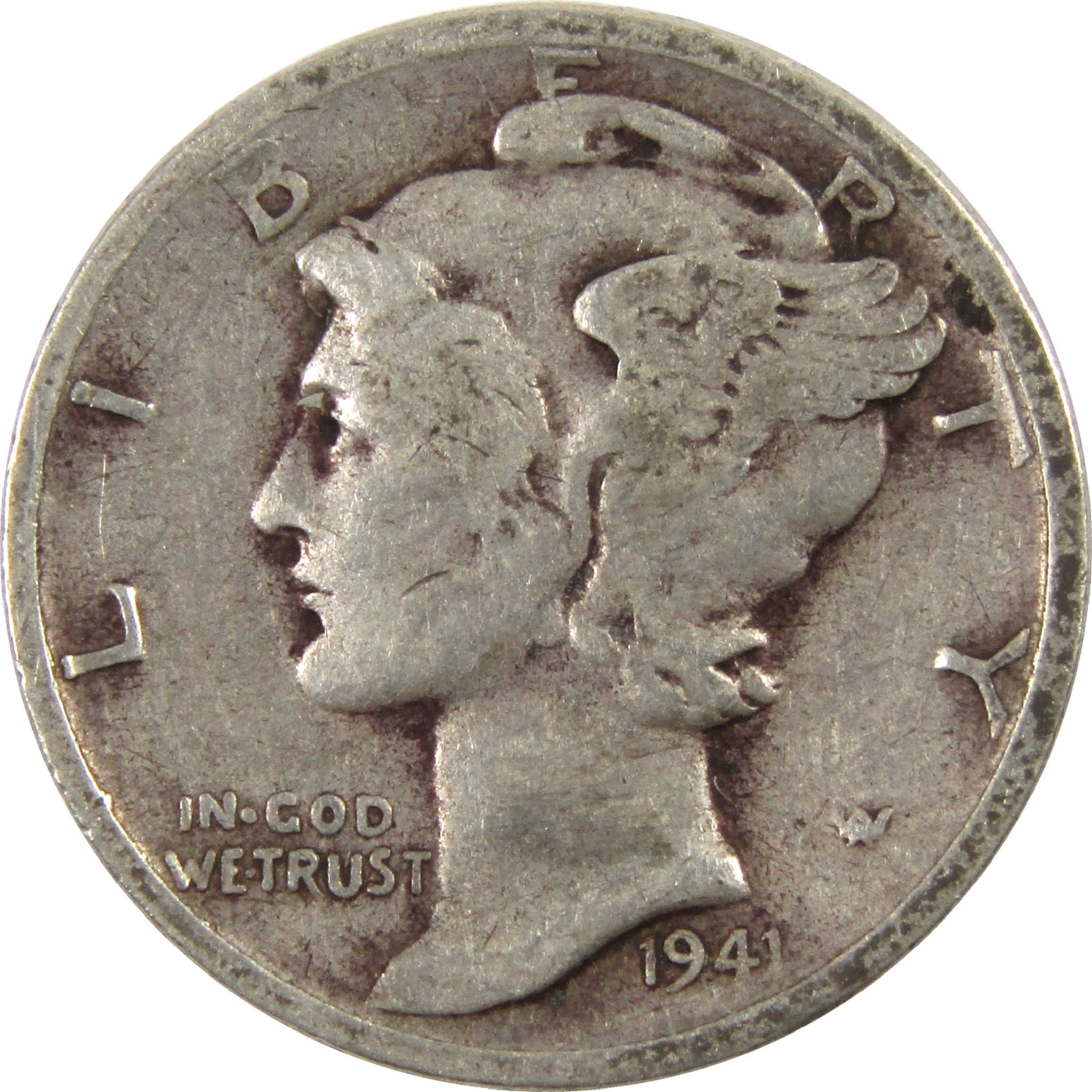 1941 S Mercury Dime VG Very Good Silver 10c Coin