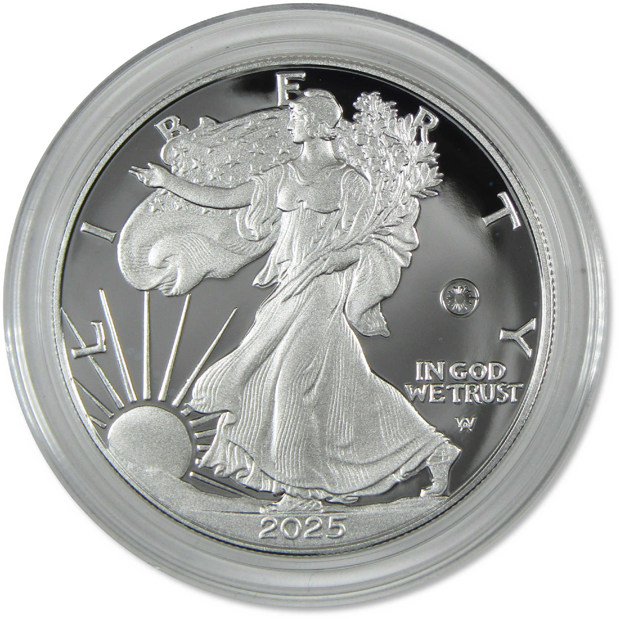 2025 W American Silver Eagle with Laser-Engraved Privy Mark Proof OGP