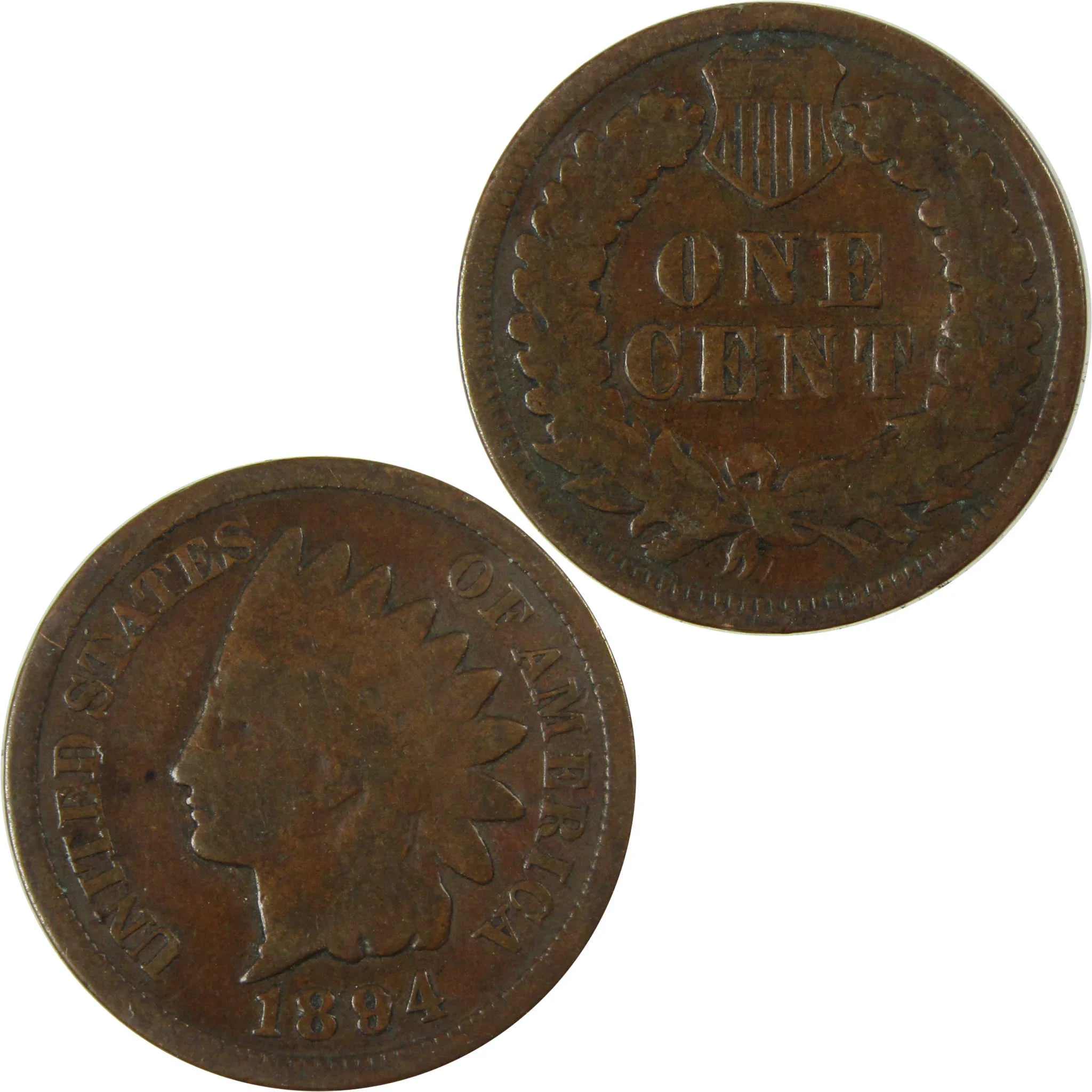 1894 Indian Head Cent G Good Penny 1c Coin Collectible SKU:I26555