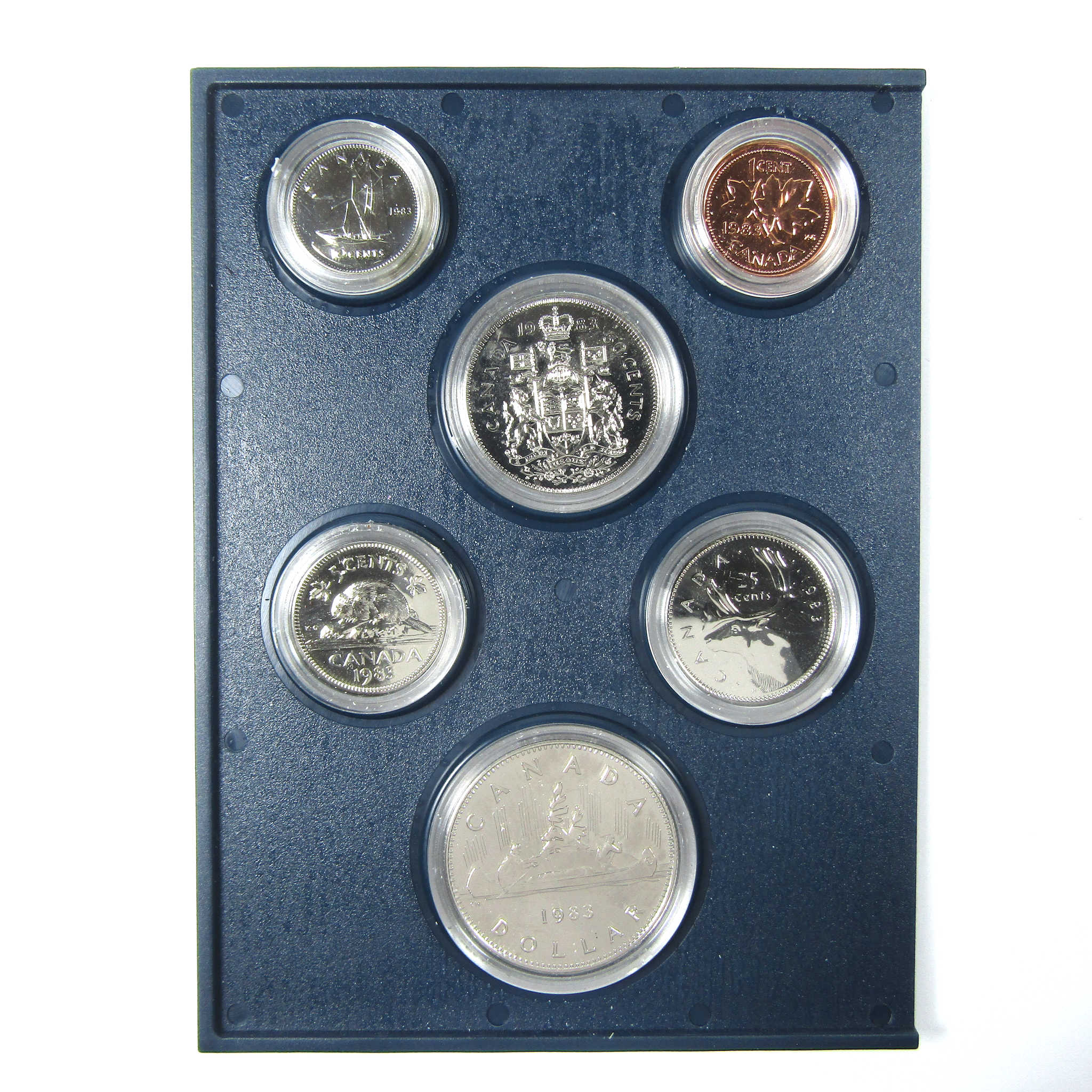 1983 Royal Canadian Mint Specimen Set Collectible OGP SKU:CPC4655