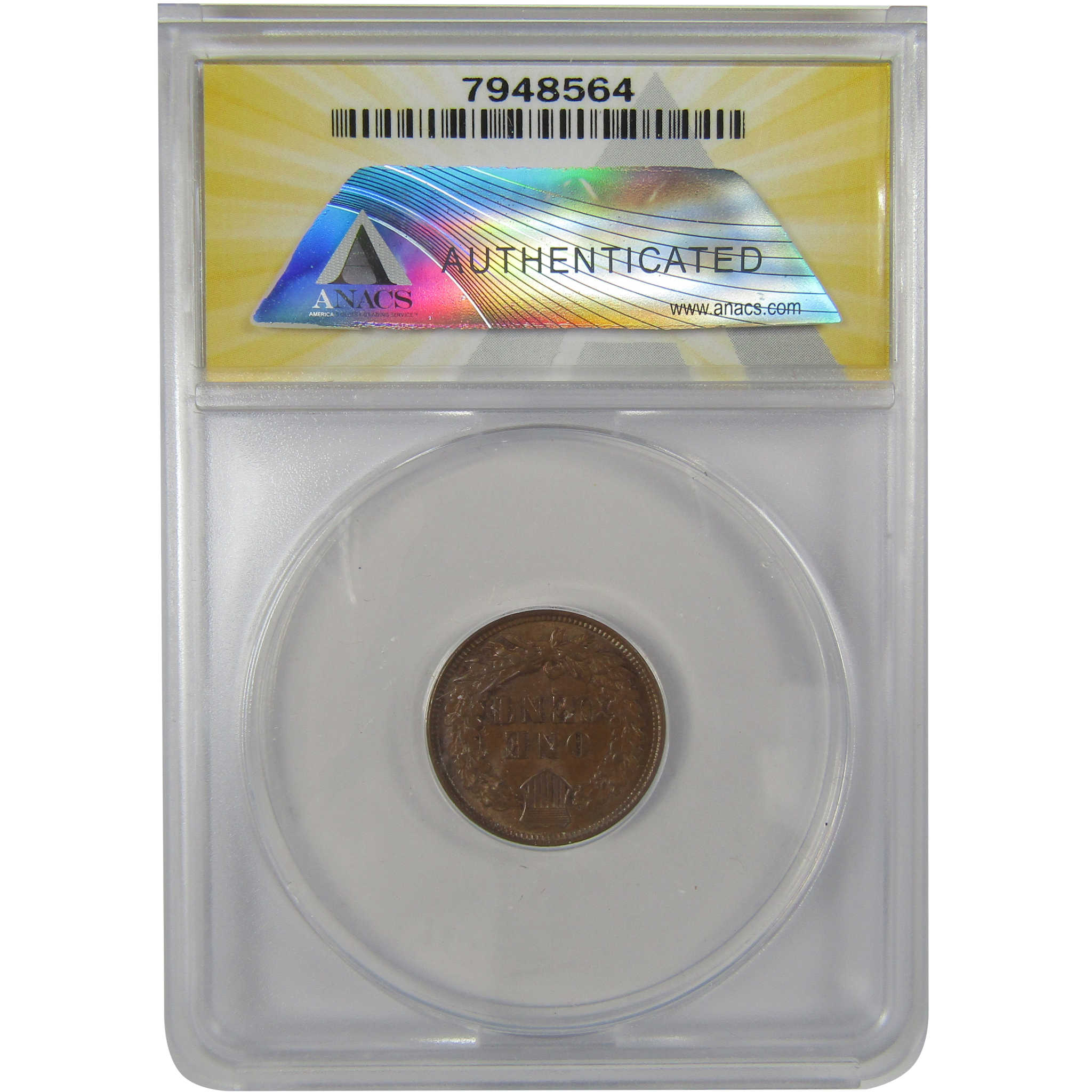 1906 Indian Head Cent AU 53 ANACS Penny 1c Coin SKU:I23014