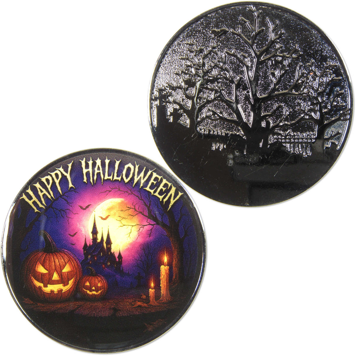 Happy Halloween Black Metal Challenge Coin Collectible