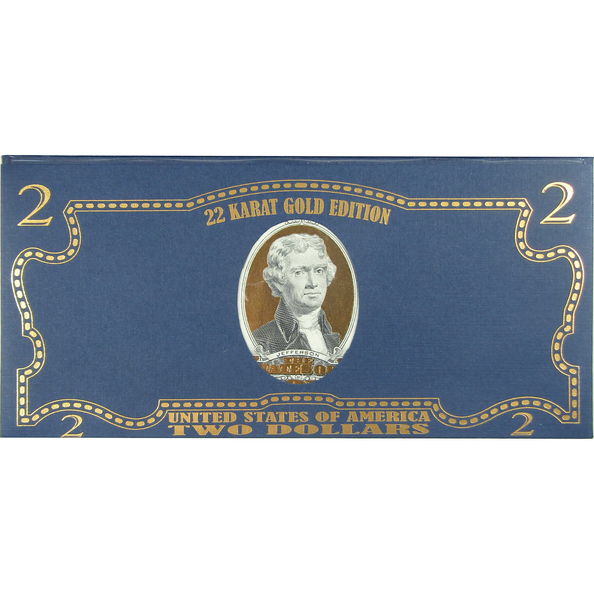 2009 $2 Federal Reserve Note 22 Karat Gold Foil Edition SKU:CPC9399