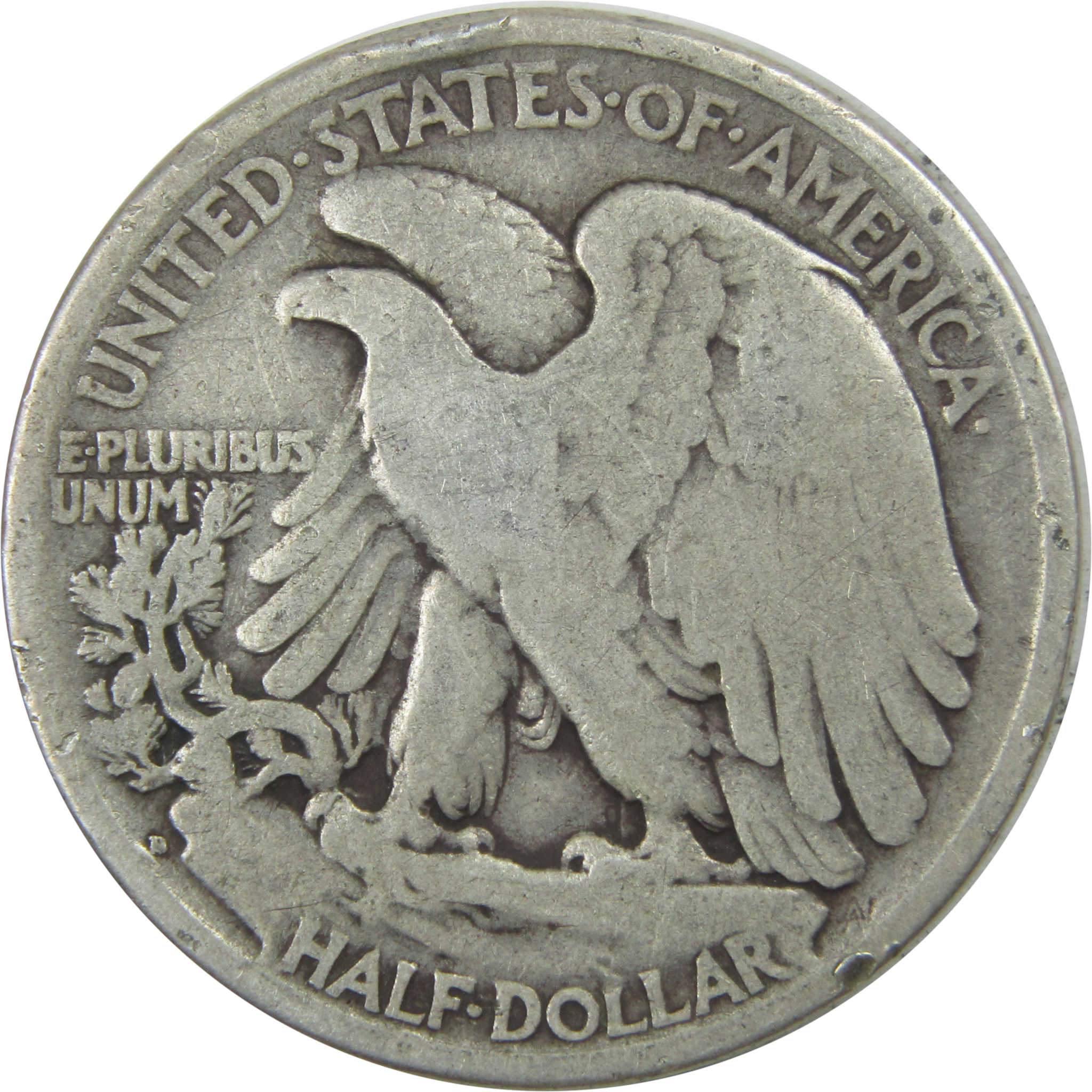 1918 D Liberty Walking Half Dollar VG Very Good Silver 50c SKU:I15272