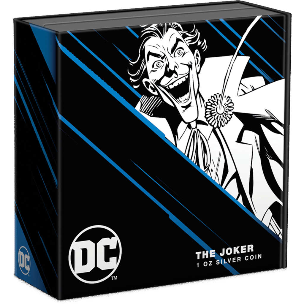 DC Villains The Joker 1 oz .999 Silver $2 Proof 2023 COA SKU:OPC145