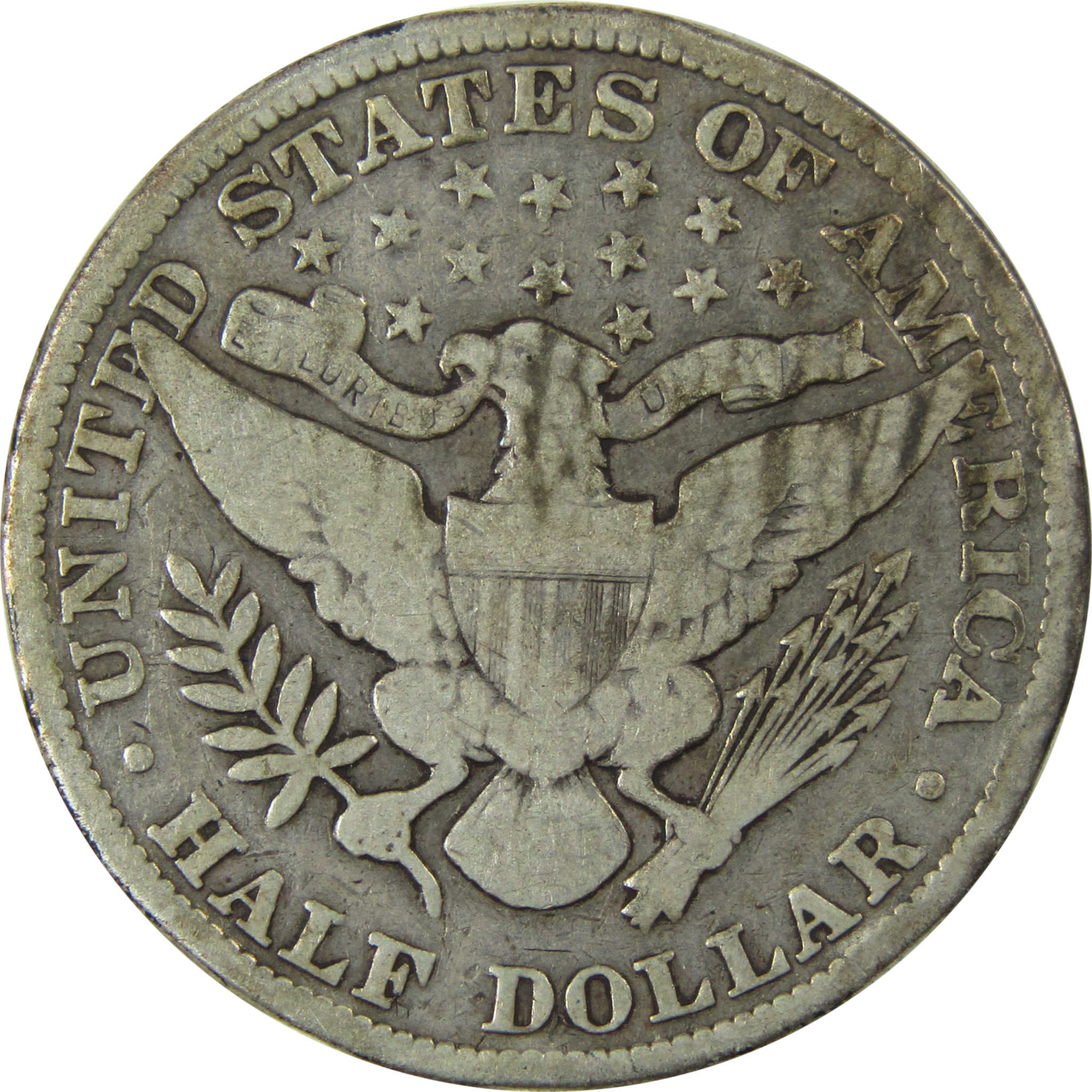 1897 Barber Silver Half Dollar VG Very Good 50c Coin SKU:I25964
