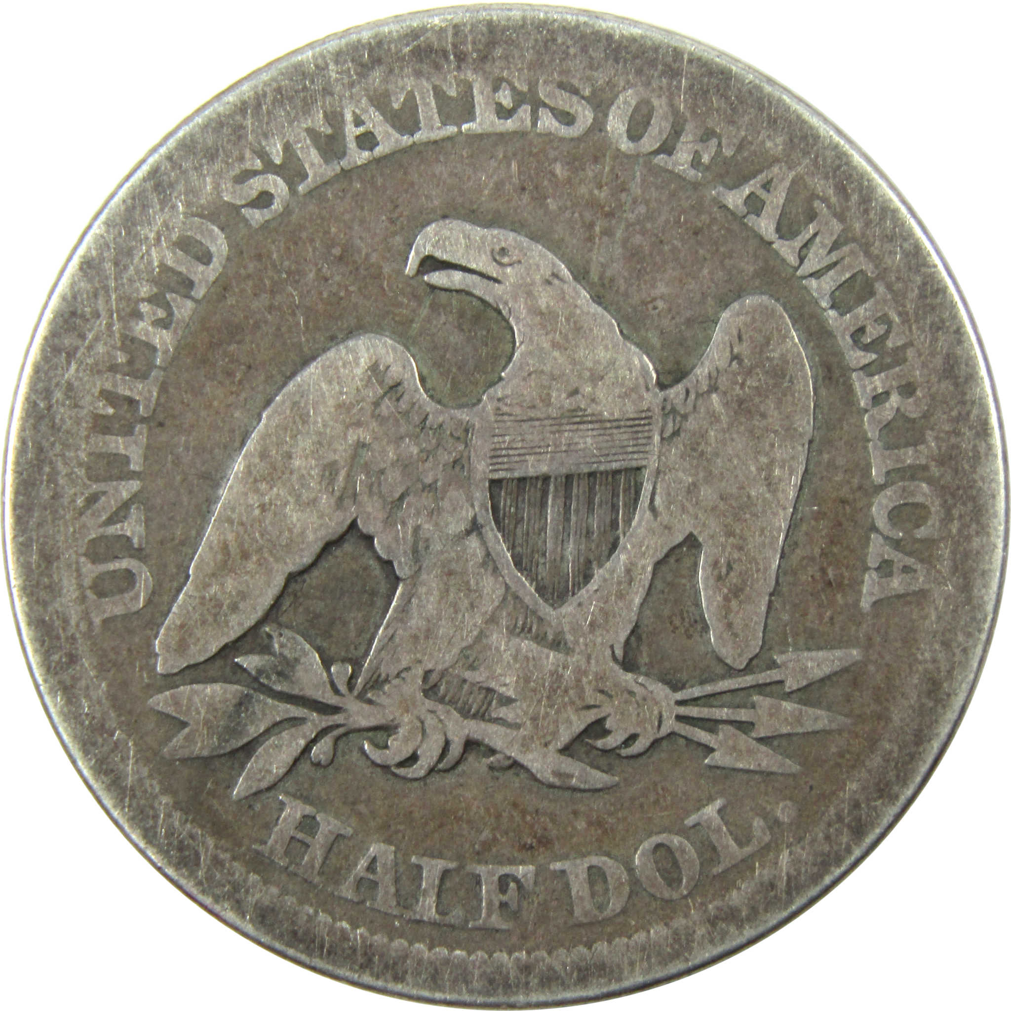1854 Seated Liberty Half Dollar AG About Good Silver 50c SKU:I13323
