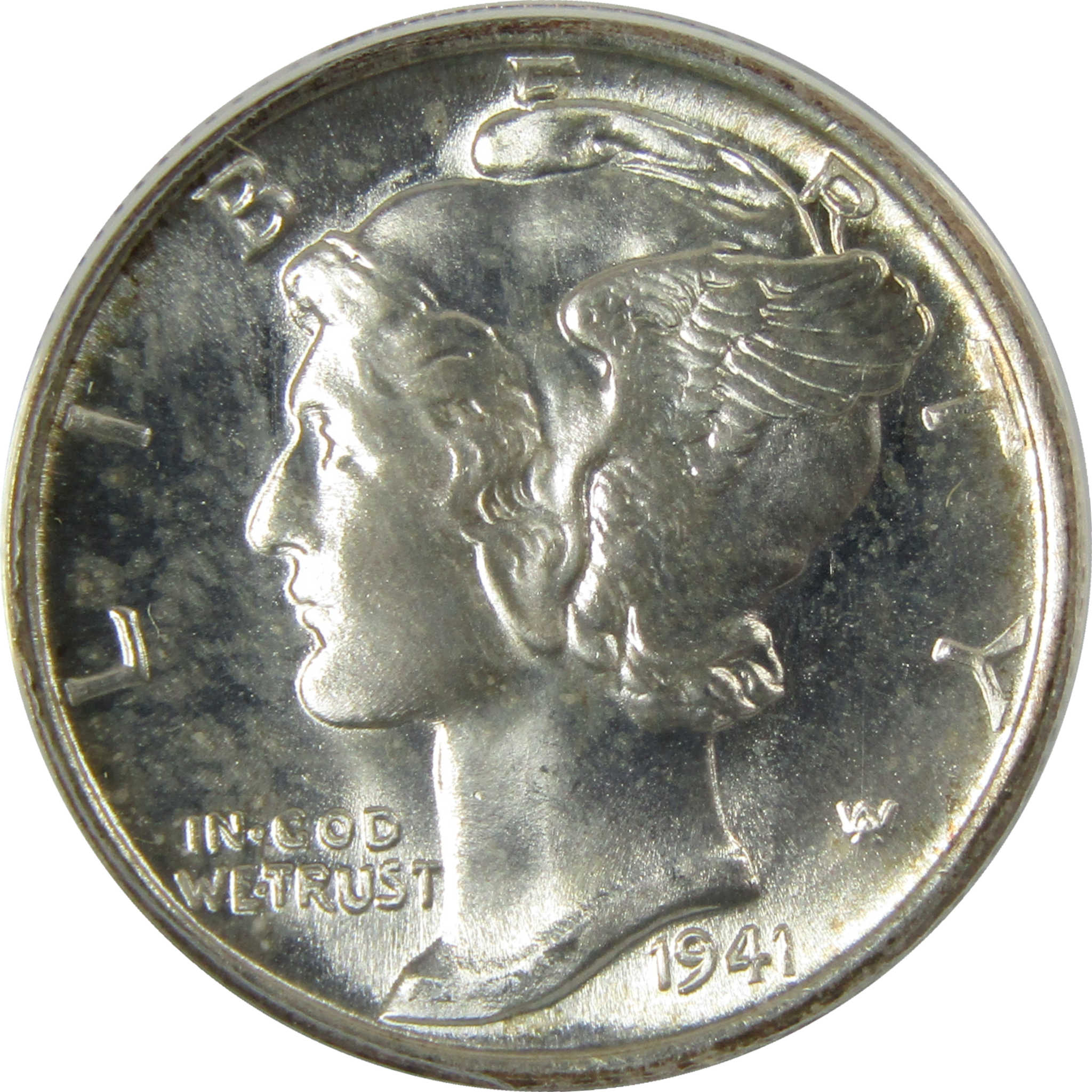 1941 S Mercury Silver Dime MS 66 FSB ANACS Uncirculated SKU:I28298