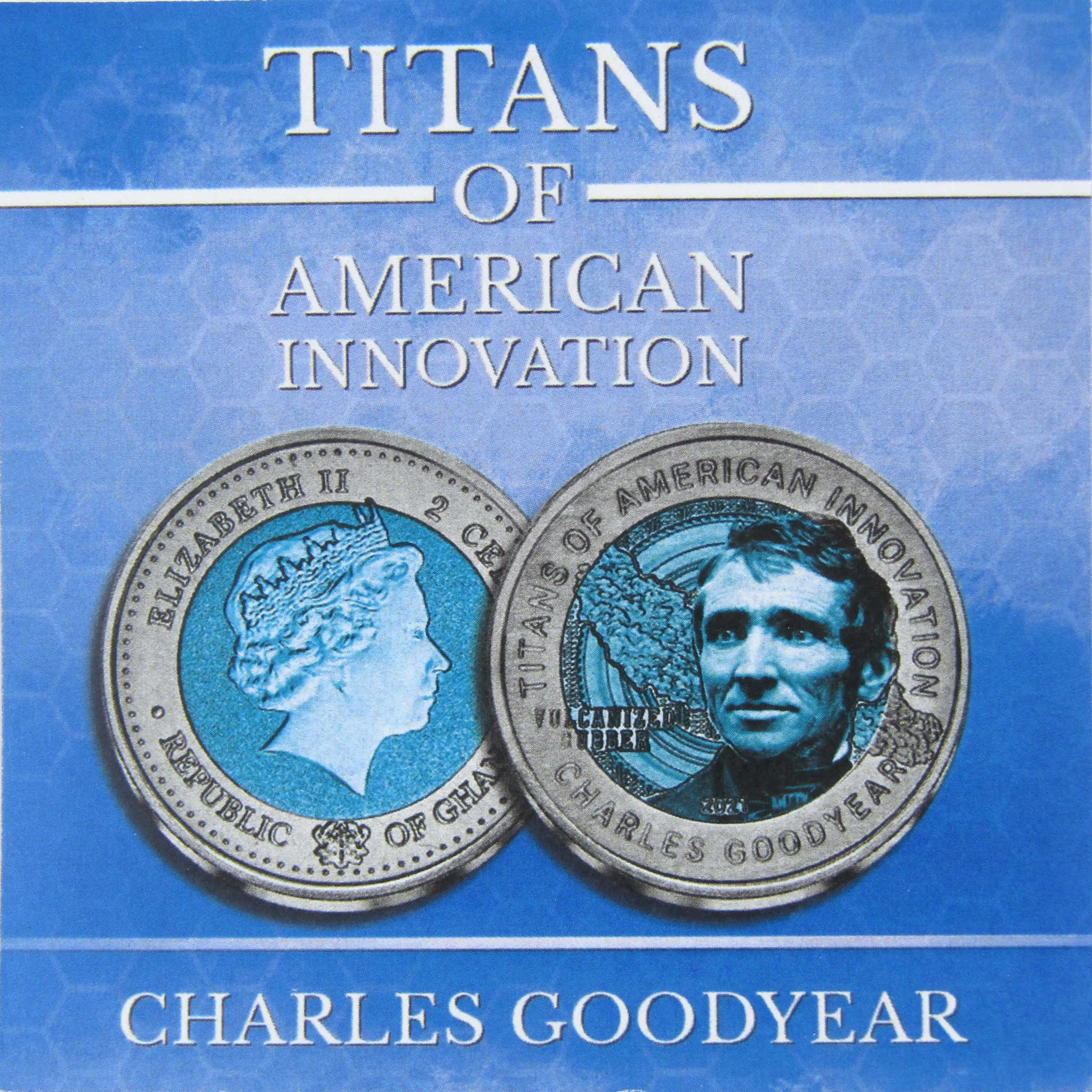 2021 Goodyear Titans of Innovation 2 Cedi Uncirculated 0.99 Titanium