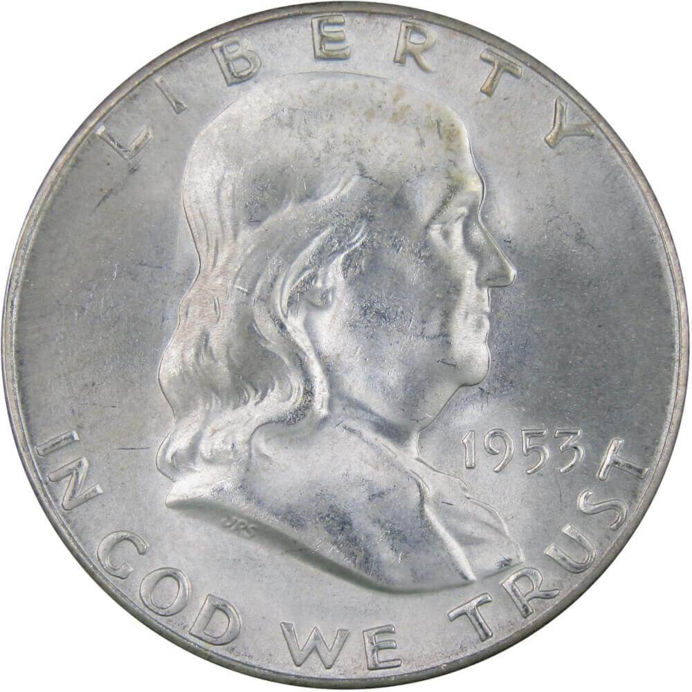 1953 S Franklin Half Dollar BU Uncirculated Mint State 90% Silver 50c US Coin