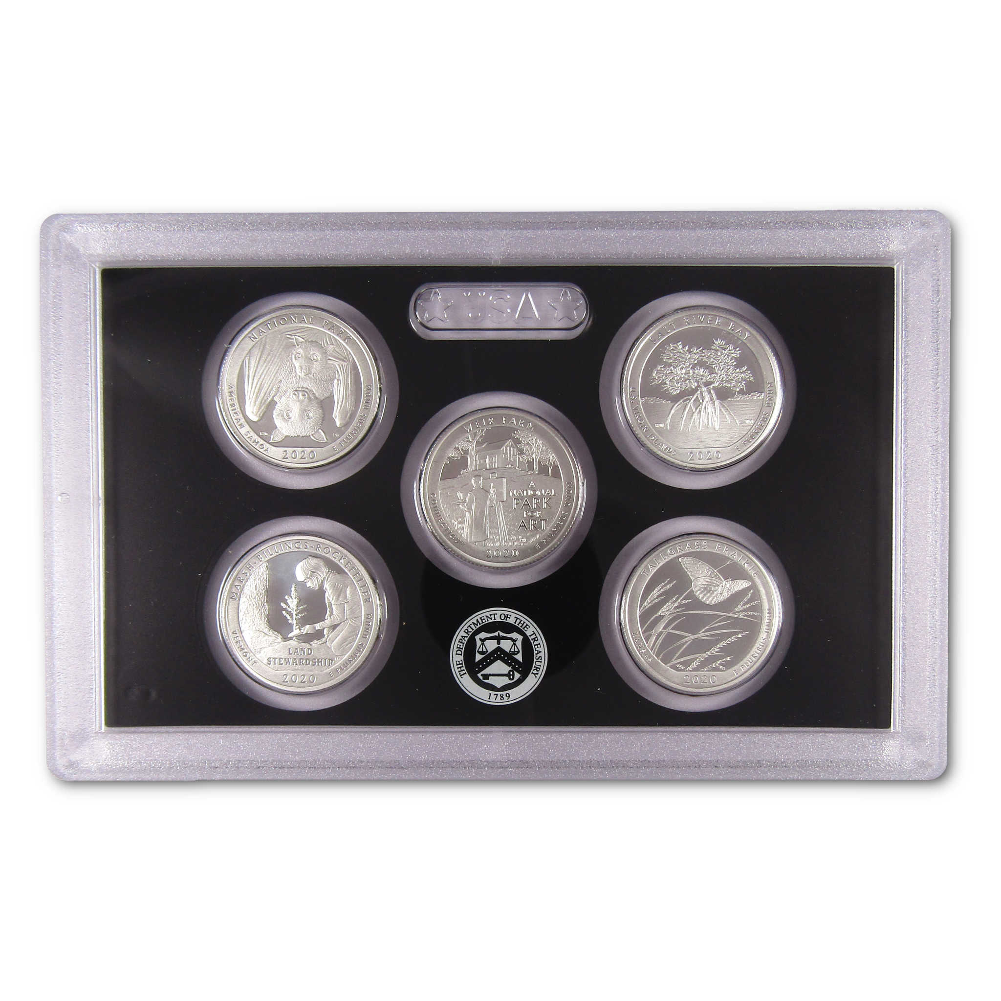 2020 America the Beautiful Quarter Silver Proof Set U.S. Mint OGP COA