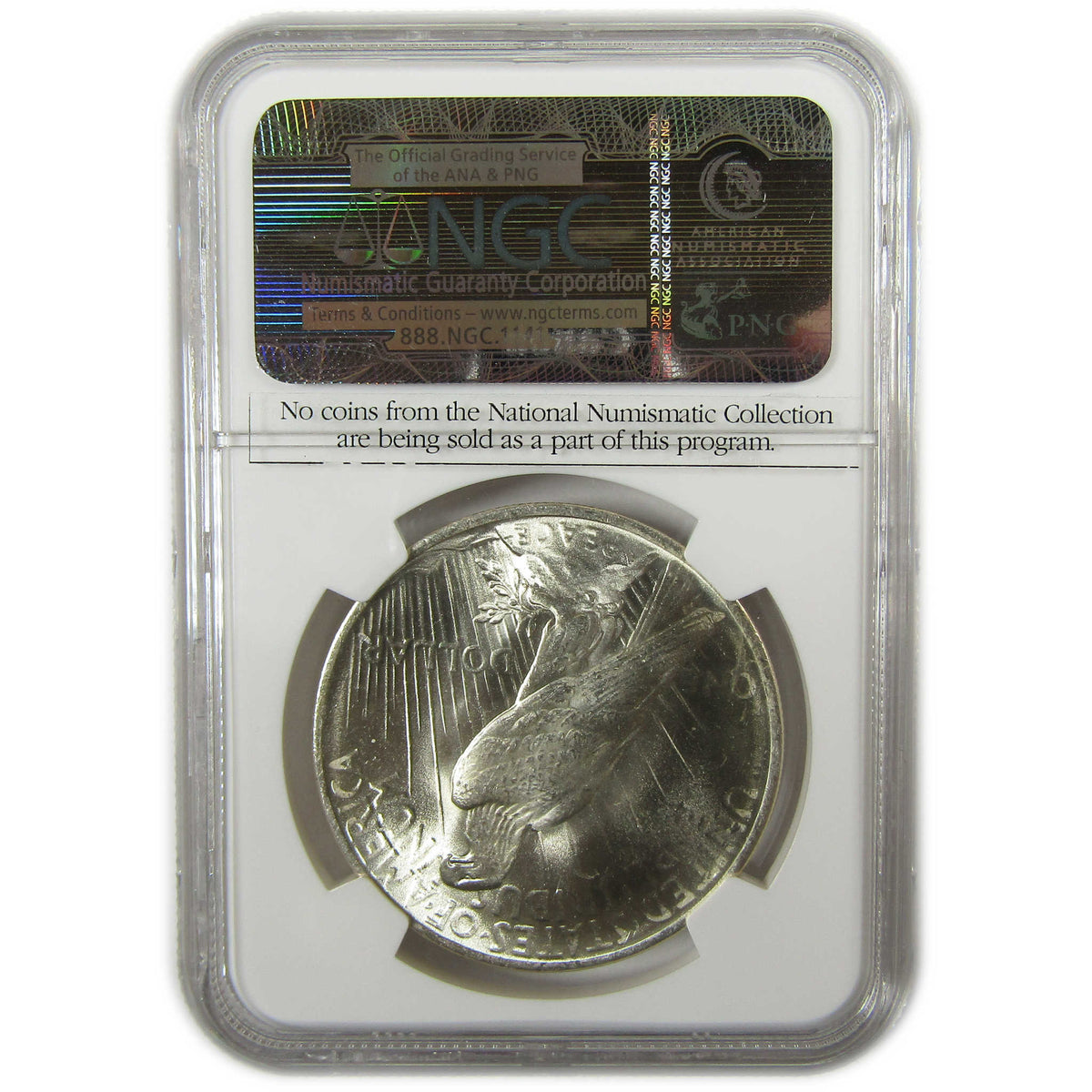 1923 Peace Silver $1 MS 64 NGC Uncirculated SKU:CP1673