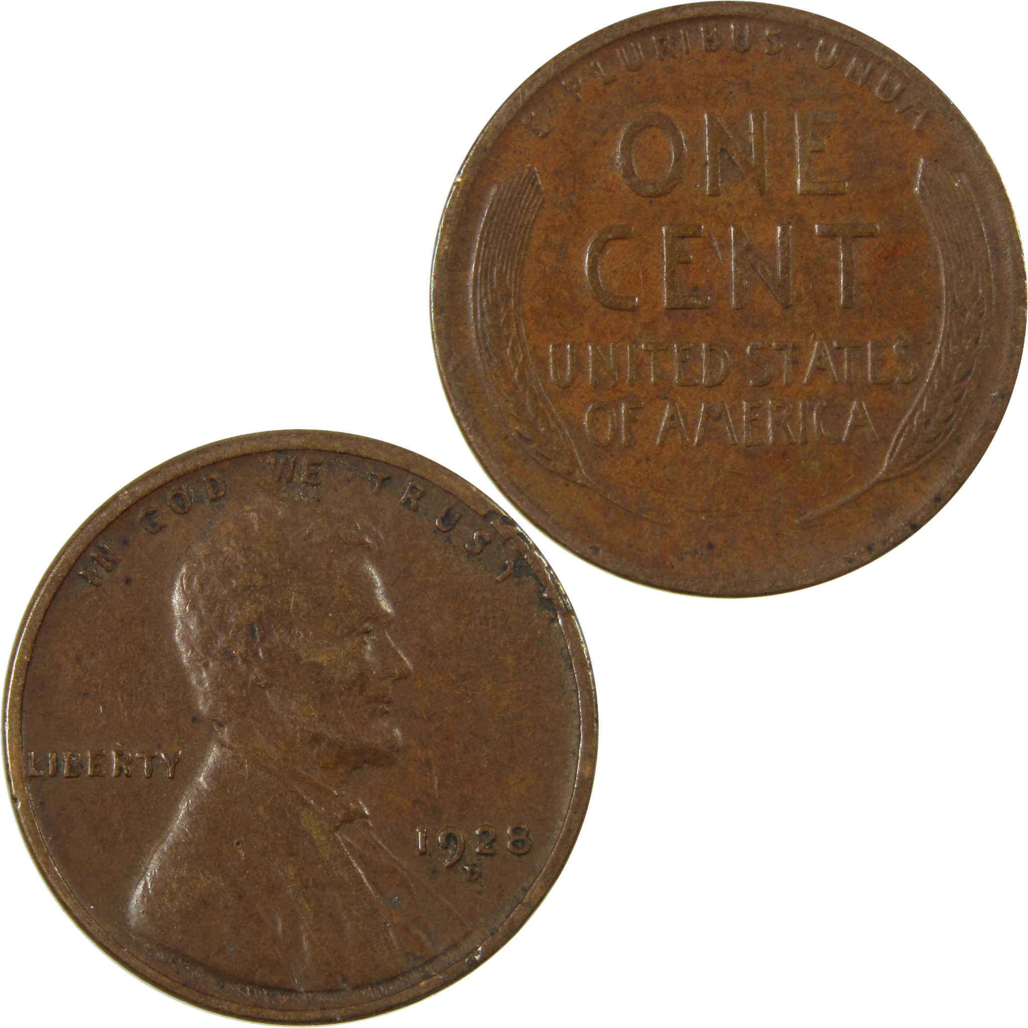 1928 D Lincoln Wheat Cent VF Very Fine Penny 1c Coin SKU:I27614