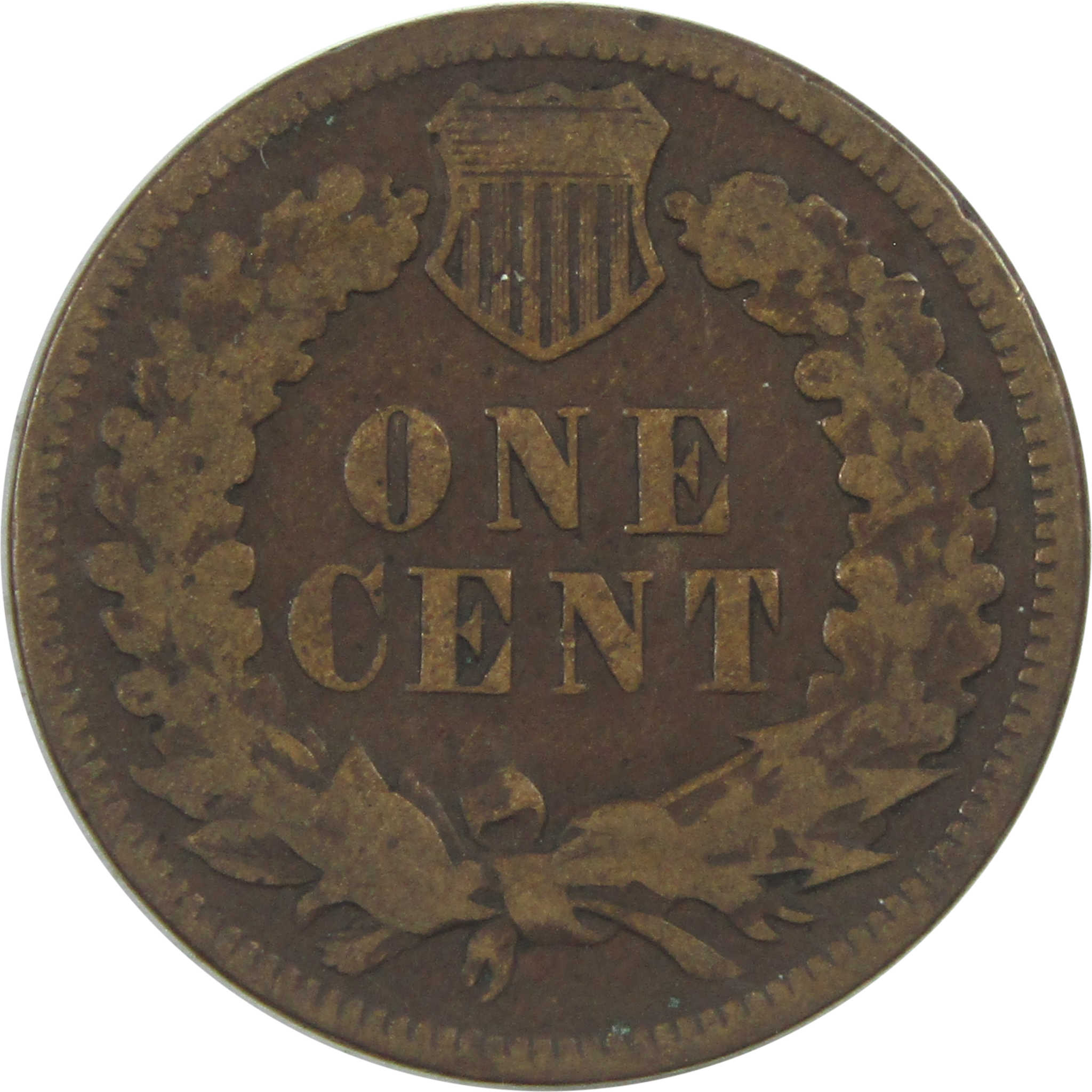 1876 Indian Head Cent G Good Penny 1c Coin SKU:I15552