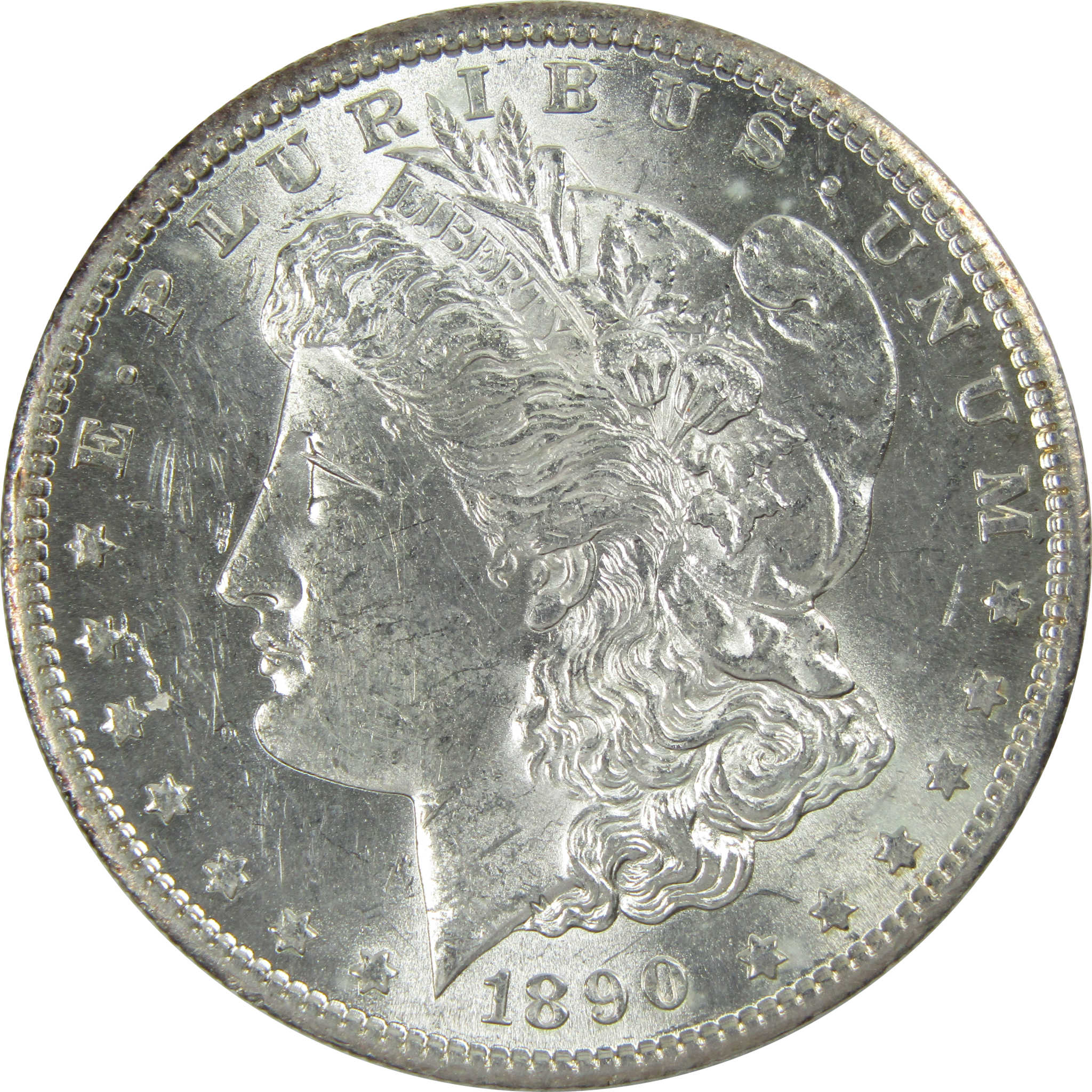 1890 S Morgan Dollar AU About Uncirculated Silver $1 Coin SKU:I13681 - Morgan coin - Morgan silver dollar - Morgan silver dollar for sale - Profile Coins &amp; Collectibles