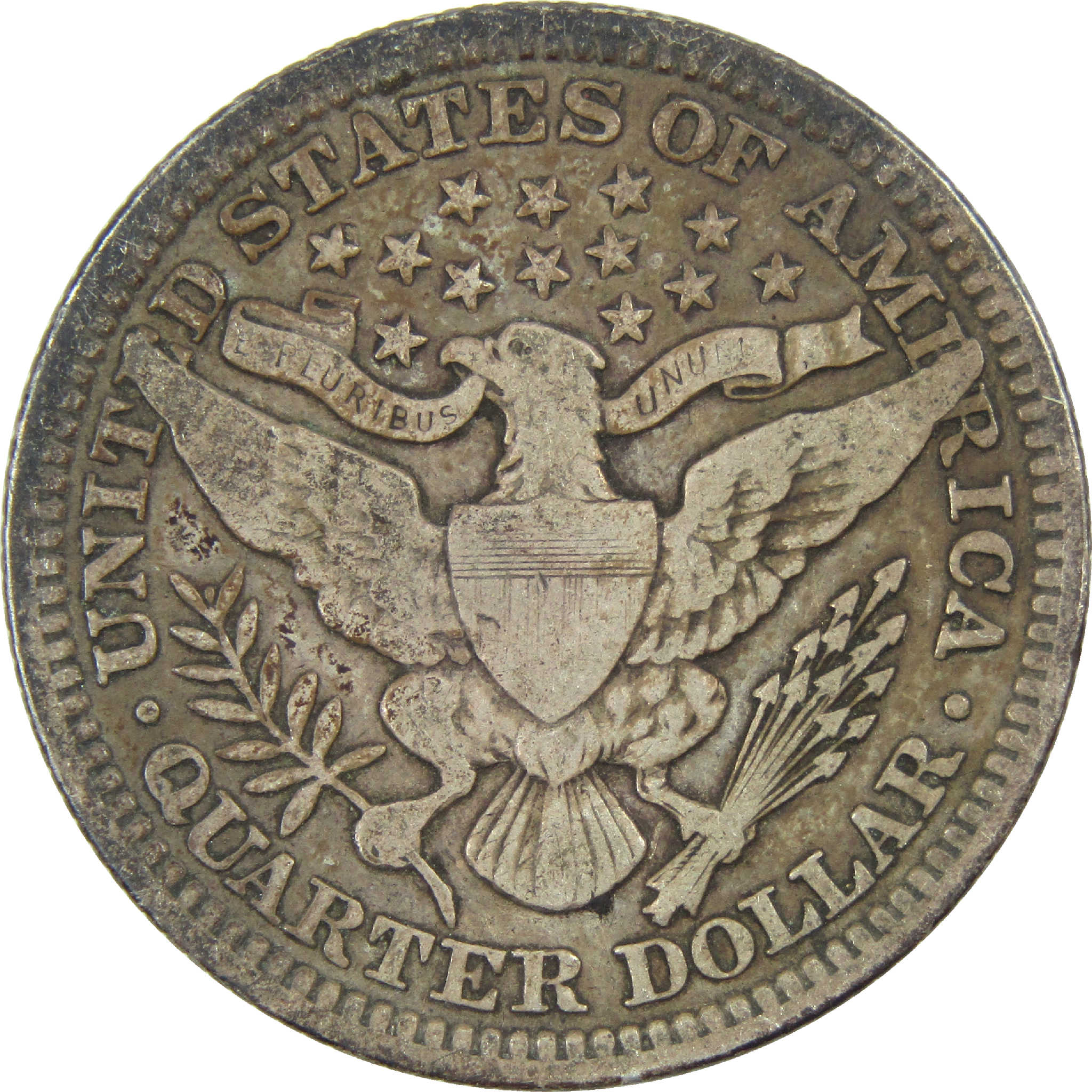 1915 Barber Quarter VG Very Good Silver 25c Coin SKU:I12290