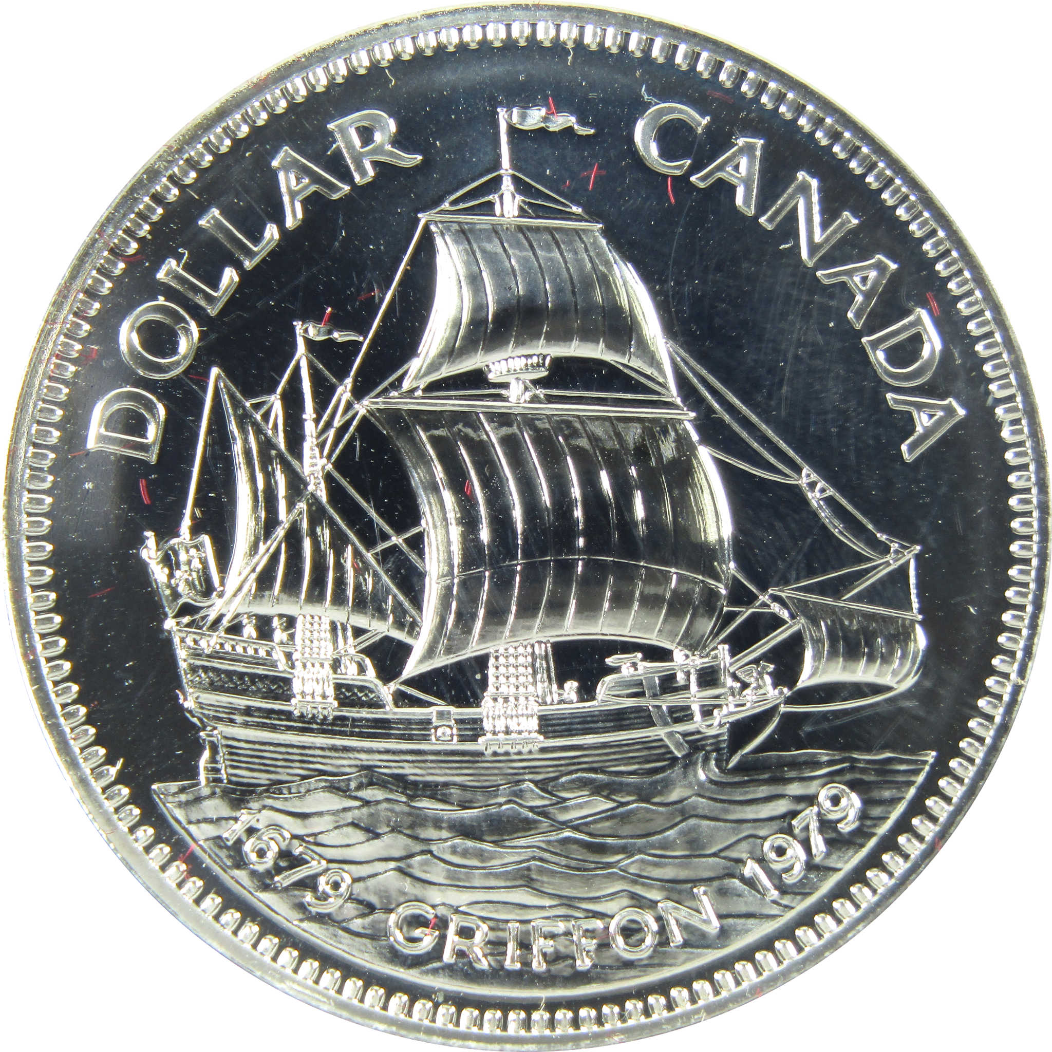 1979 Canadian Griffon Tricentennial Dollar Silver $1 Coin SKU:CPC7796