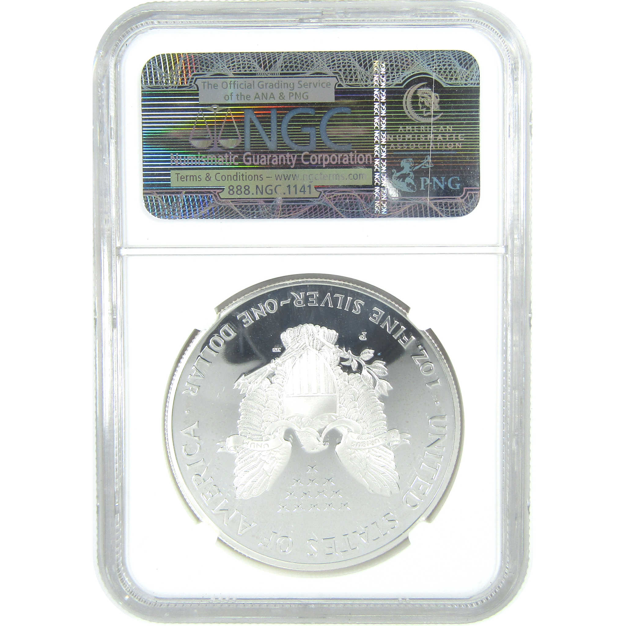 1997 P American Silver Eagle PF 69 UCAM NGC Proof $1 SKU:CPC9590