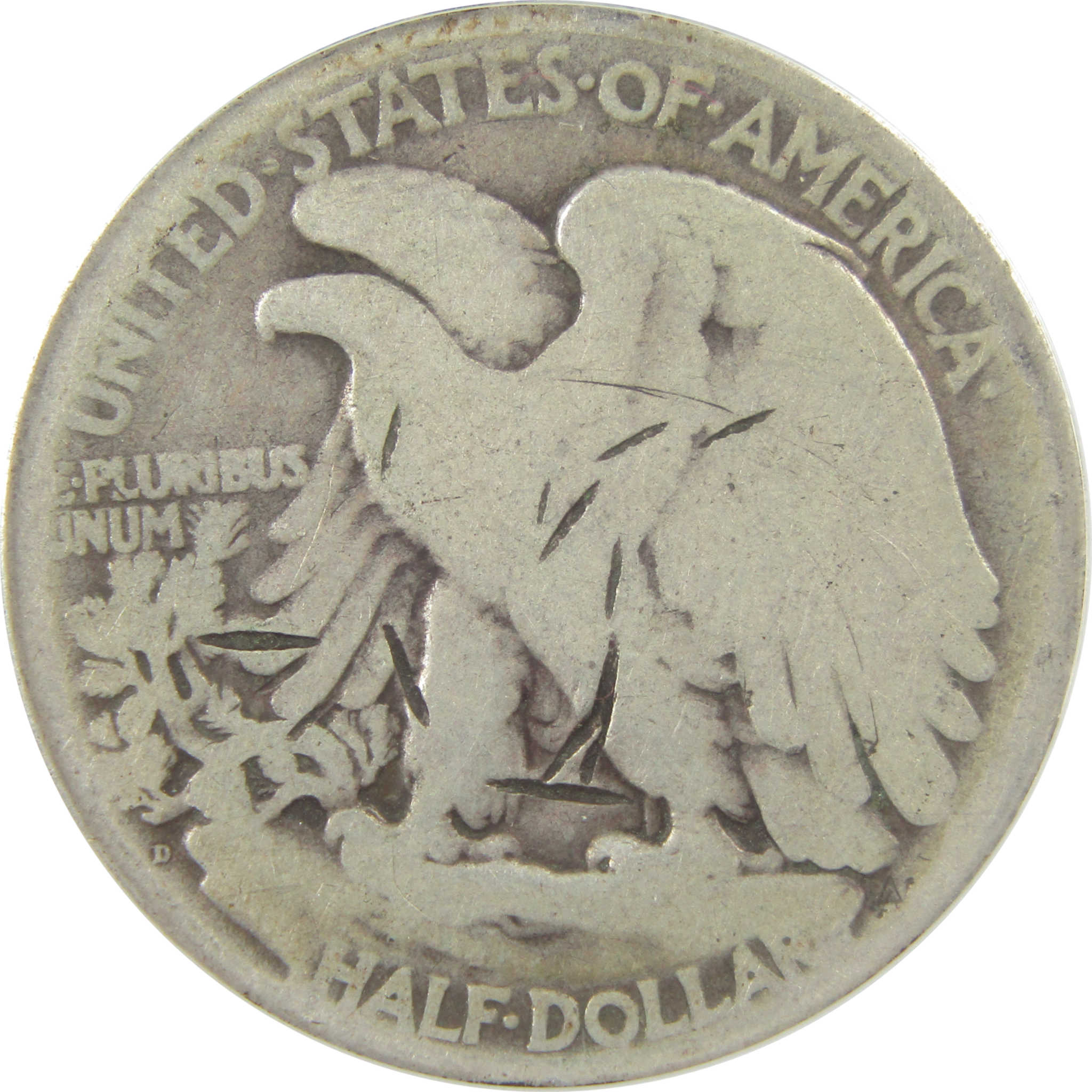 1921 D Liberty Walking Half Dollar G 4 Details ANACS Silver SKU:I22345