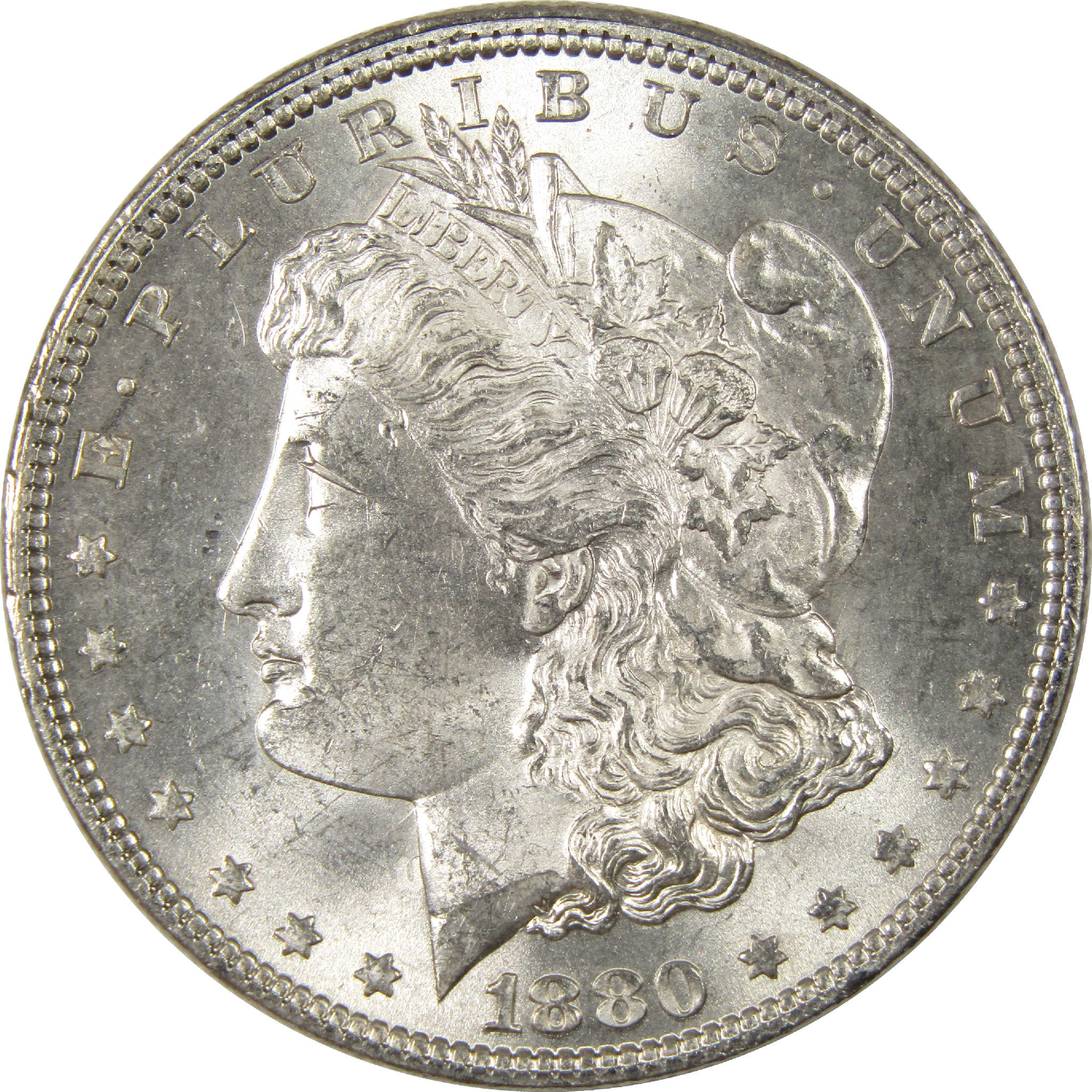 1880 Morgan Dollar BU Choice Uncirculated Silver $1 Coin - Morgan coin - Morgan silver dollar - Morgan silver dollar for sale - Profile Coins &amp; Collectibles