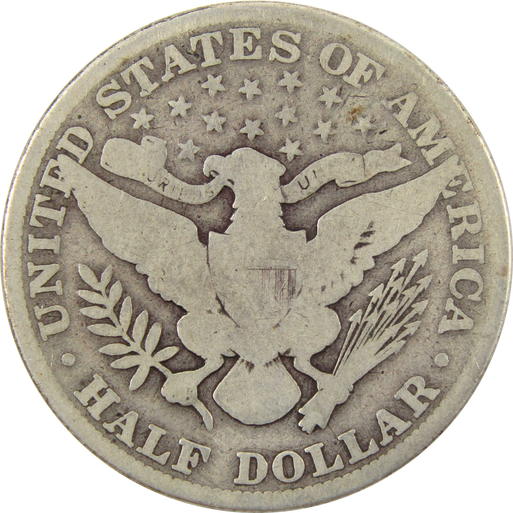 1915 Barber Half Dollar G Good Silver 50c Coin SKU:I11037