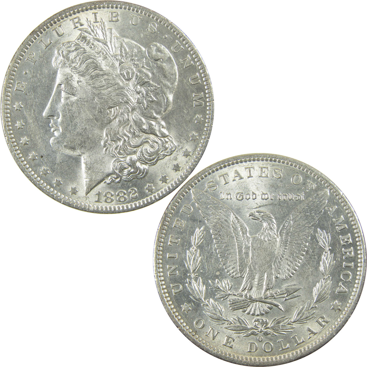 1882 O Morgan Silver Dollar AU About Uncirculated Details SKU:CP1696