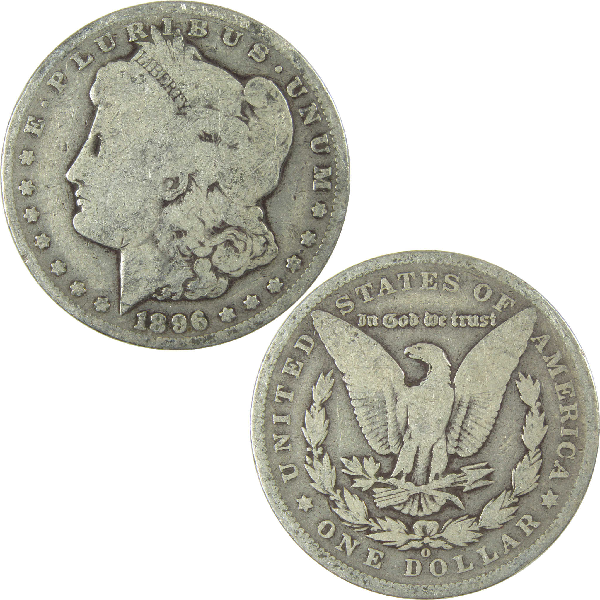 1896 O Morgan Silver Dollar Circulated $1 Coin Collectible - Morgan coin - Morgan silver dollar - Morgan silver dollar for sale - Profile Coins &amp; Collectibles