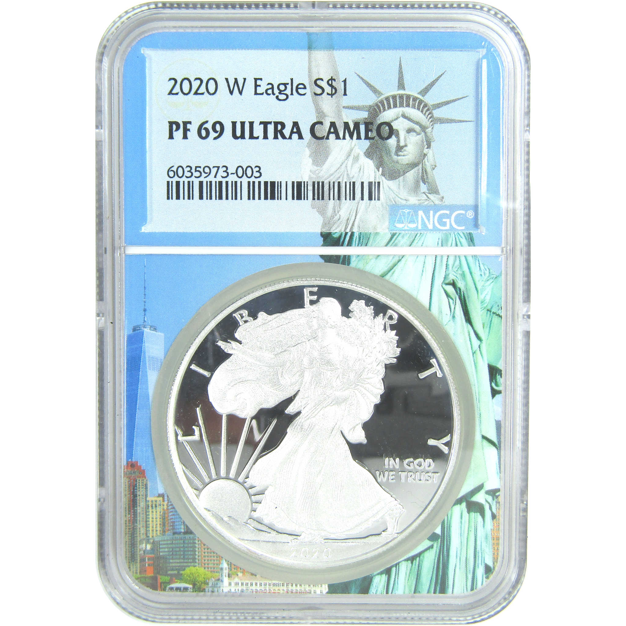 2020 W American Silver Eagle PF 69 UCAM NGC Proof $1 SKU:CPC9541