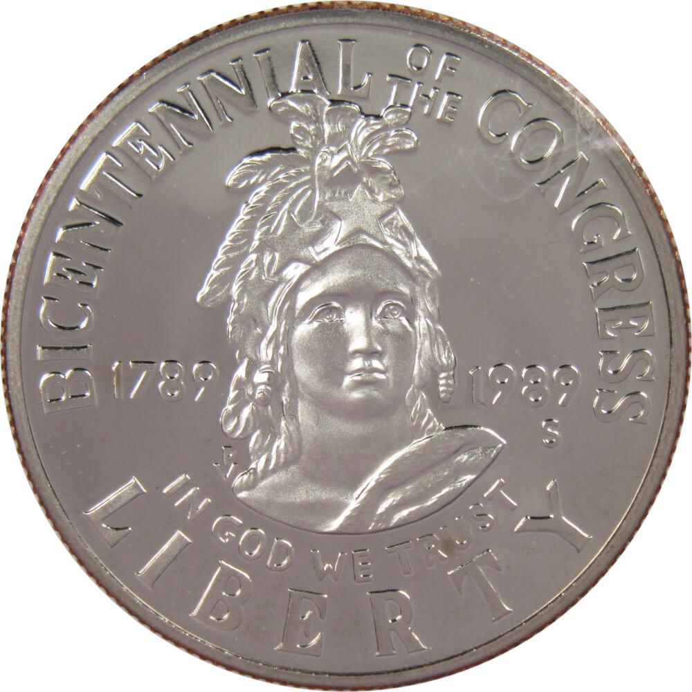 Congress Bicentennial Commemorative Half Dollar 1989 S Proof Clad 50c