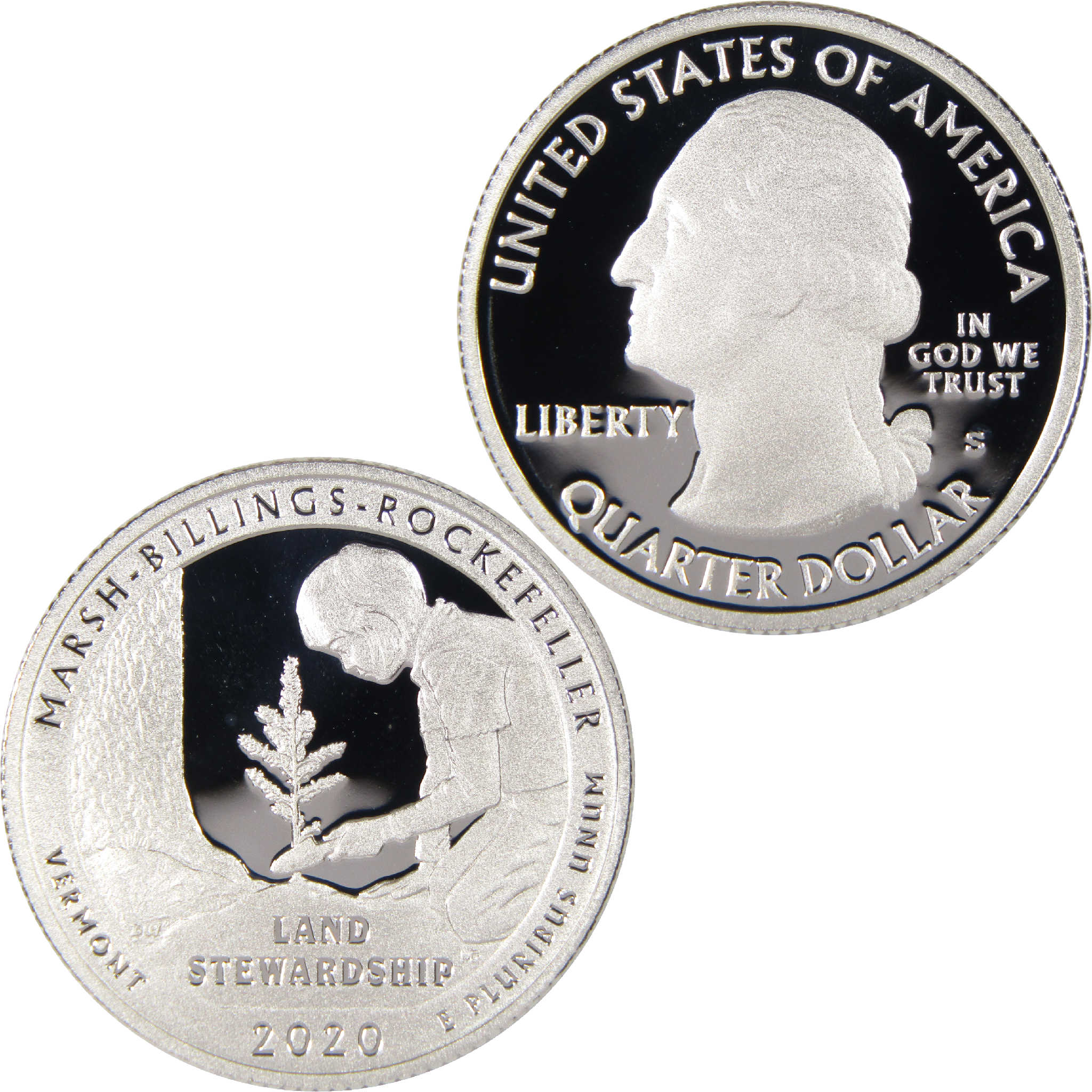 2020 S Marsh-Billings-Rockefeller National Park Quarter Silver Proof