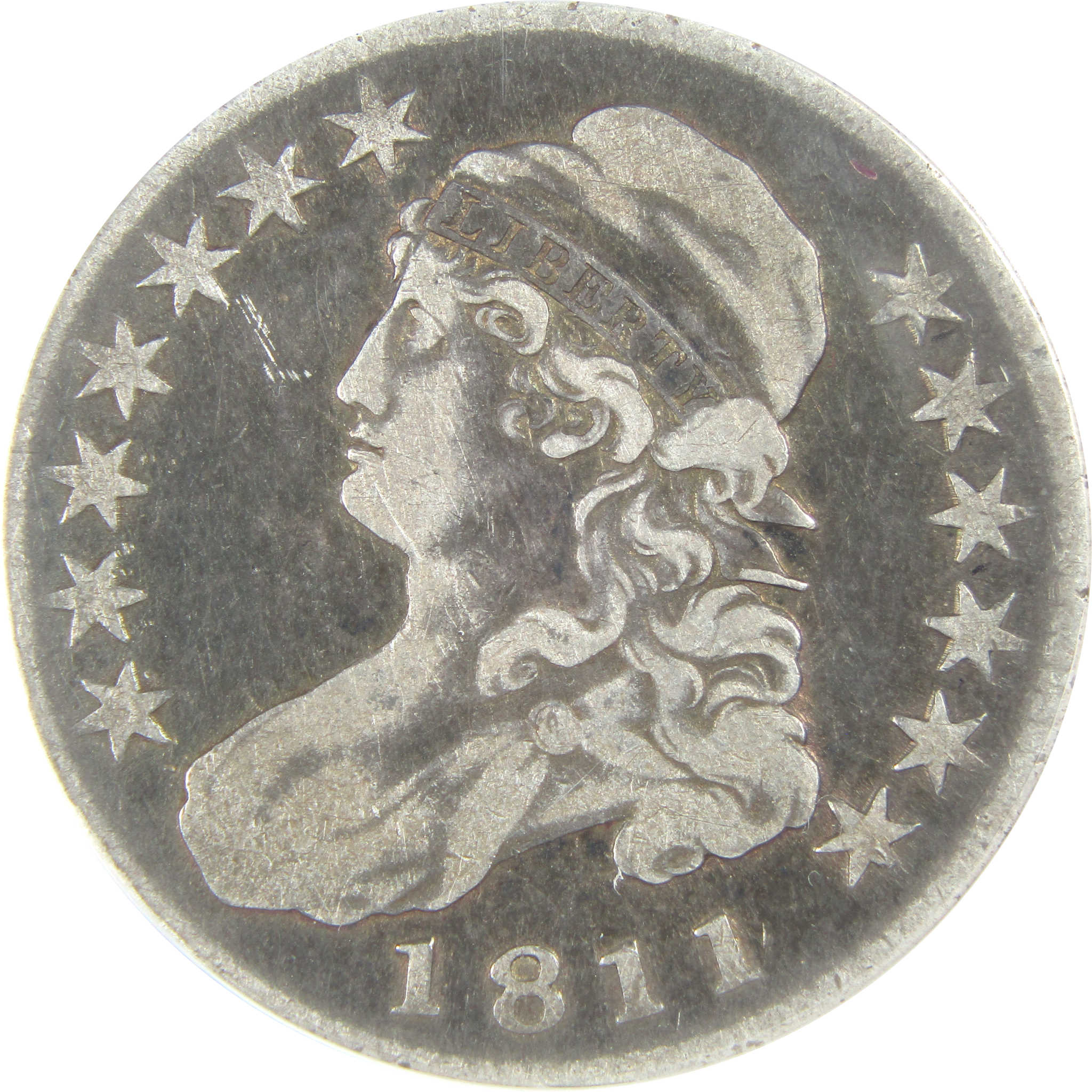 1811 Large 8 Capped Bust Half Dollar VF 25 ANACS Silver 50c SKU:I16334