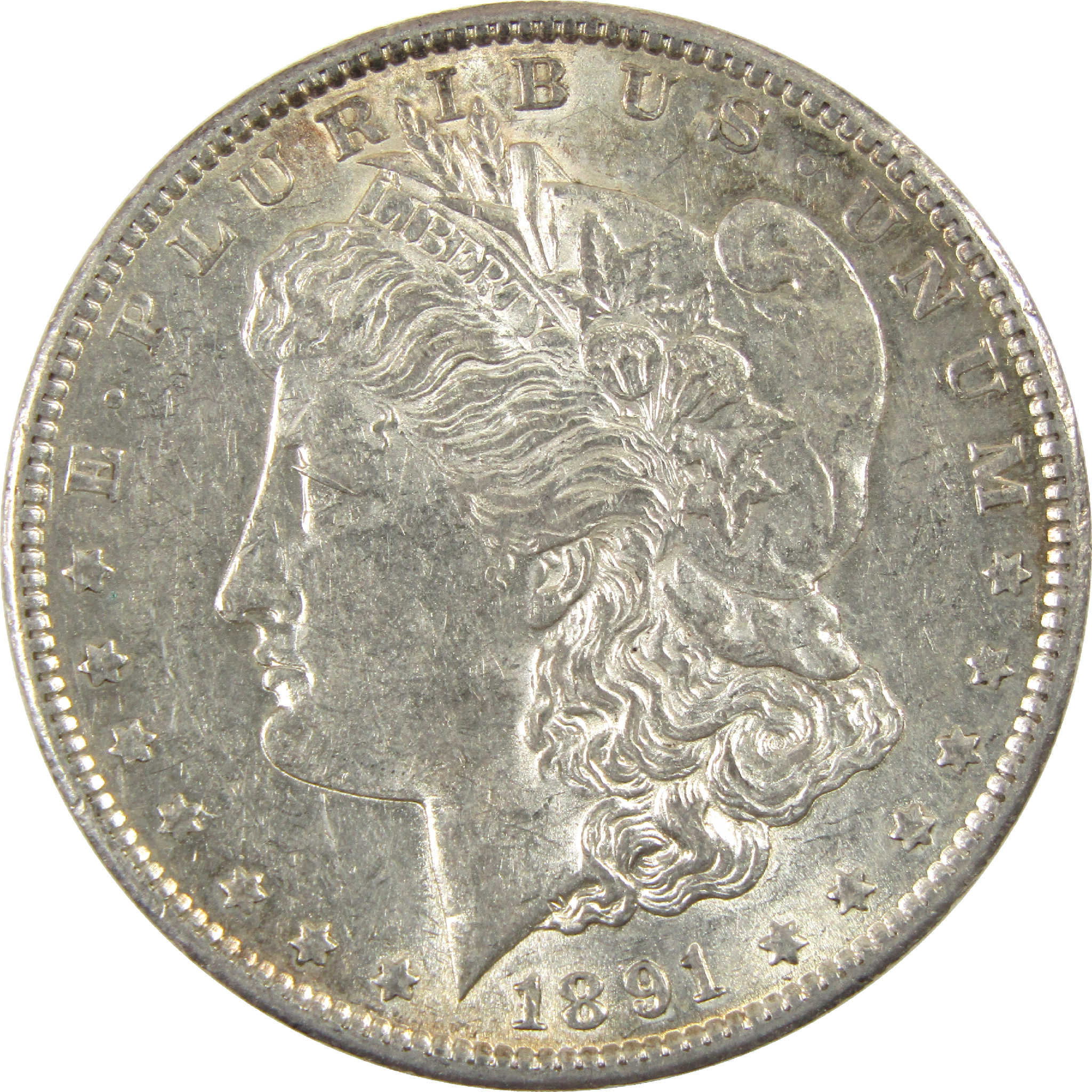 1891 S Morgan Dollar AU About Uncirculated Silver $1 Coin SKU:I11524 - Morgan coin - Morgan silver dollar - Morgan silver dollar for sale - Profile Coins &amp; Collectibles