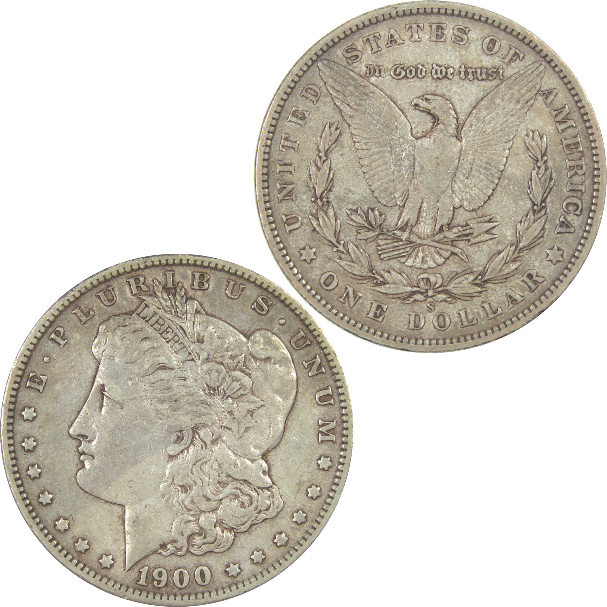 1900 S Morgan Dollar XF EF Extremely Fine Silver $1 Coin SKU:I15594 - Morgan coin - Morgan silver dollar - Morgan silver dollar for sale - Profile Coins &amp; Collectibles