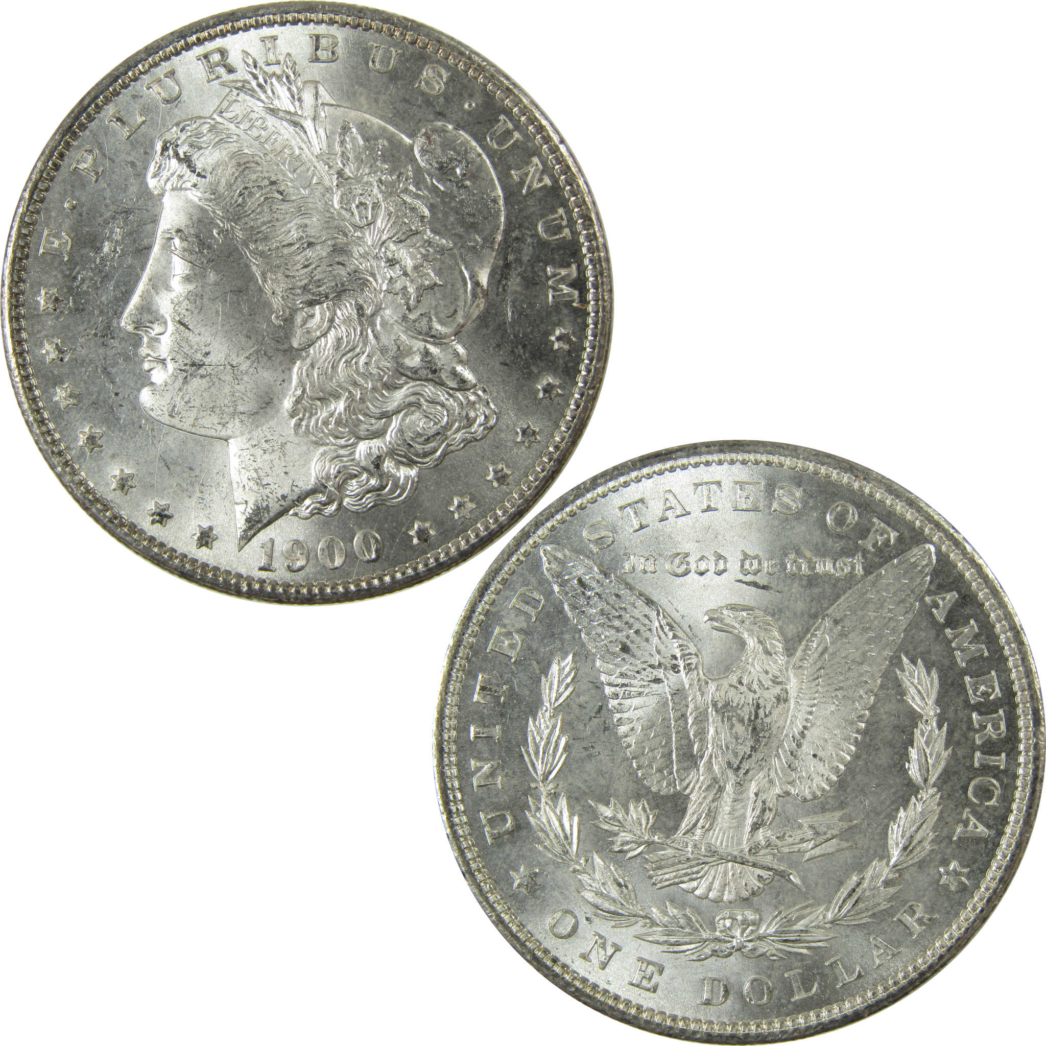 1900 Morgan Silver Dollar Uncirculated Mint State $1 Coin SKU:I27739