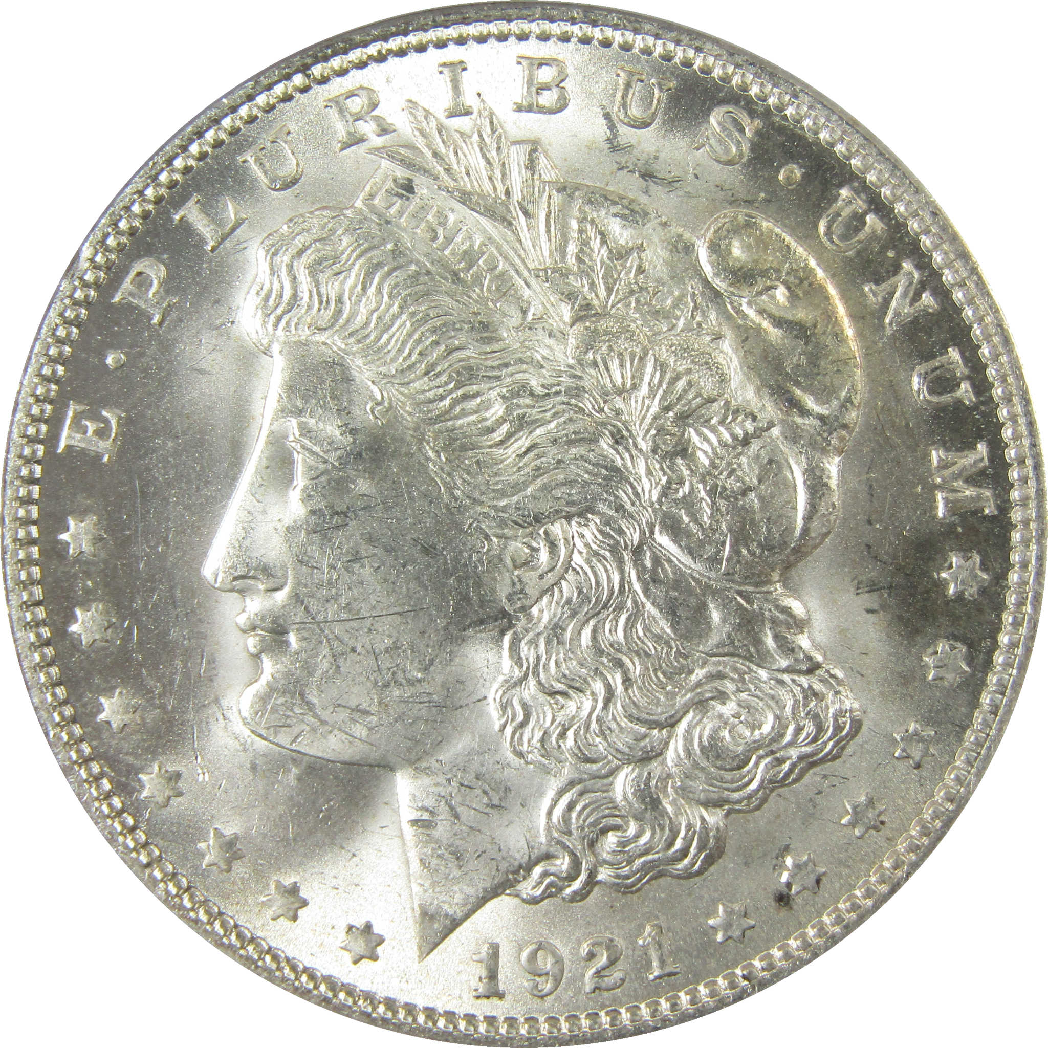 1921 Morgan Silver Dollar MS 63 PCGS Uncirculated $1 Coin SKU:CP1600