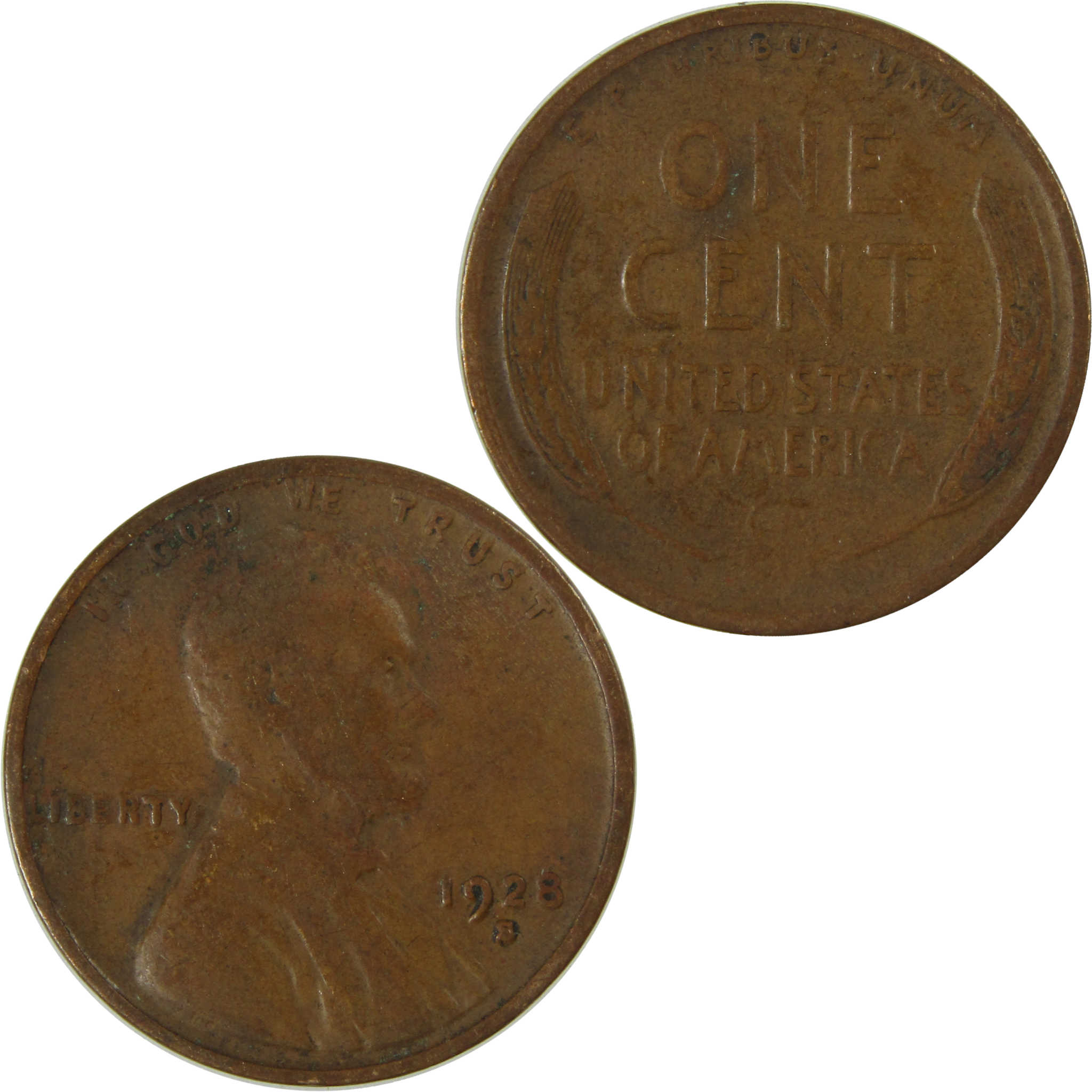 1928 S Lincoln Wheat Cent VG Very Good Penny 1c Coin SKU:I26684