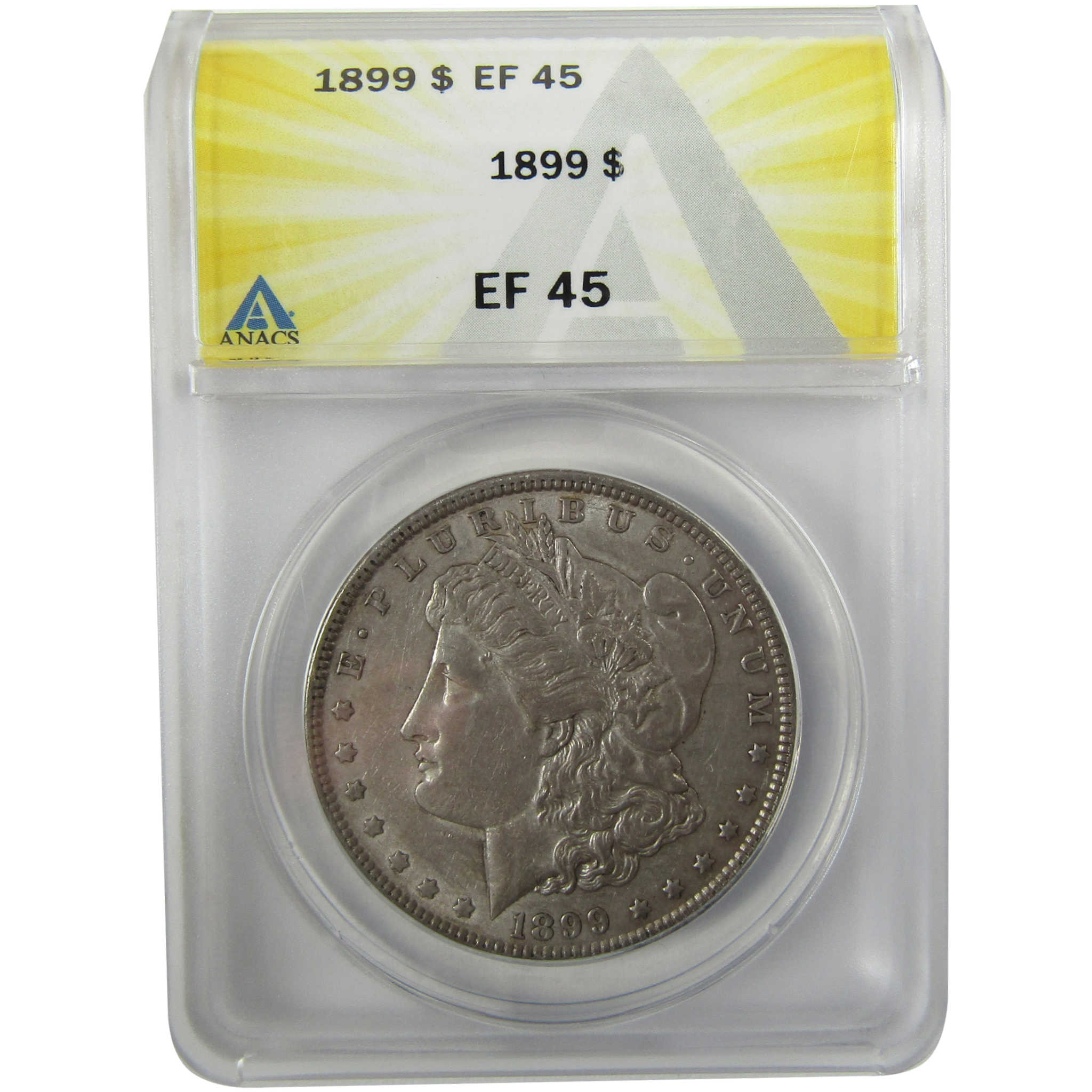 1899 Morgan Silver Dollar EF 45 ANACS $1 Coin Collectible SKU:I28018