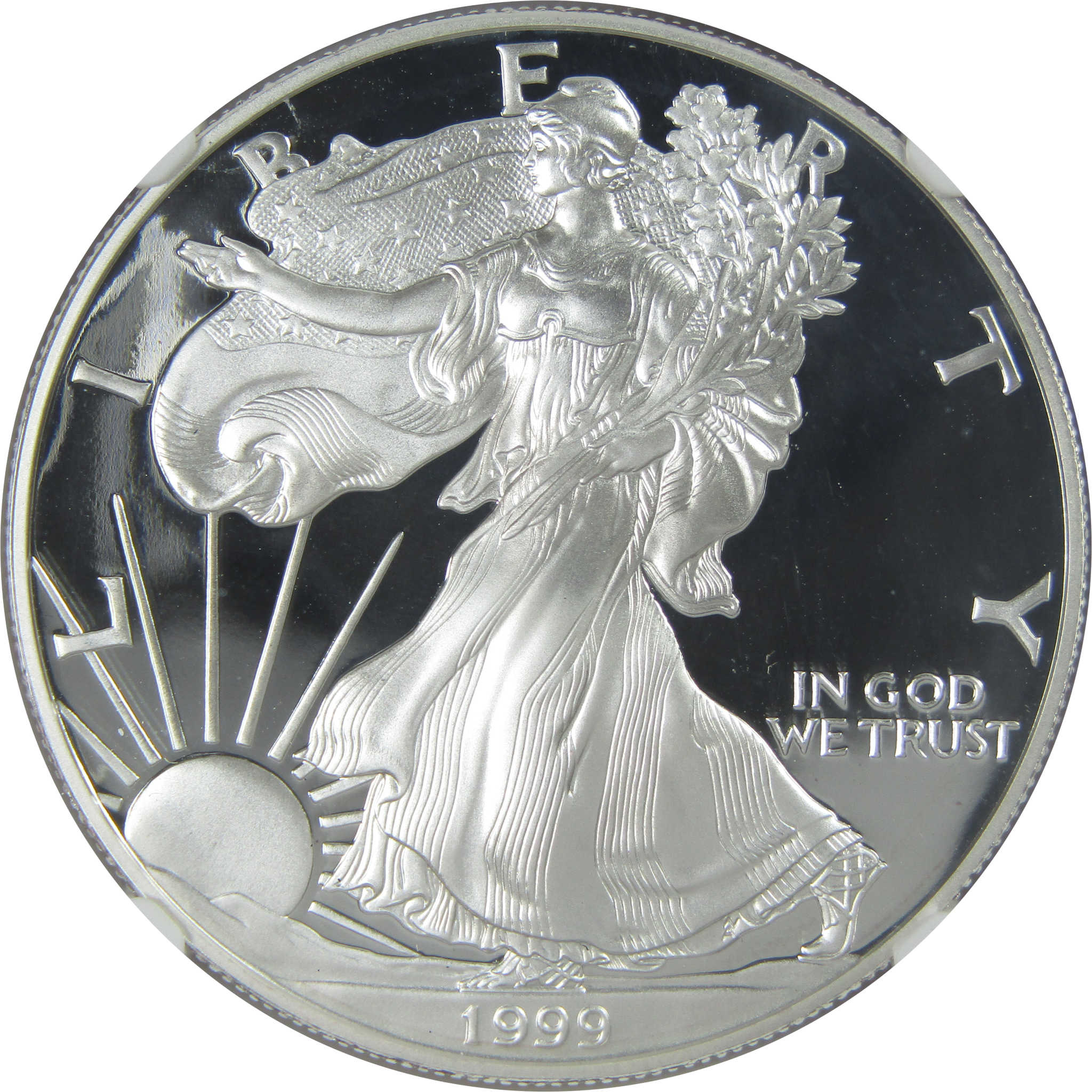 1999 P American Eagle $1 PF 69 UCAM NGC 1 oz .999 Silver SKU:CPC9520