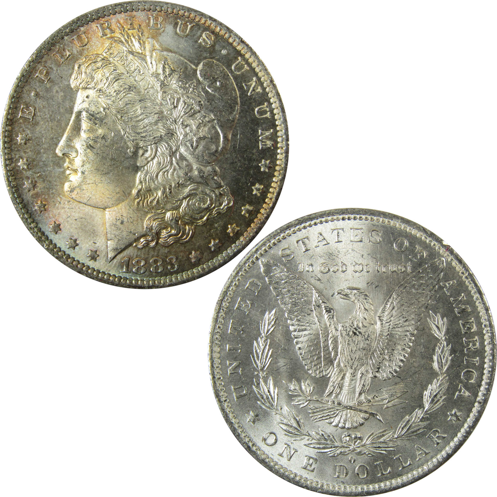 1883-1885 O Morgan $ 3 Piece Set Uncirculated Toned SKU:CP912