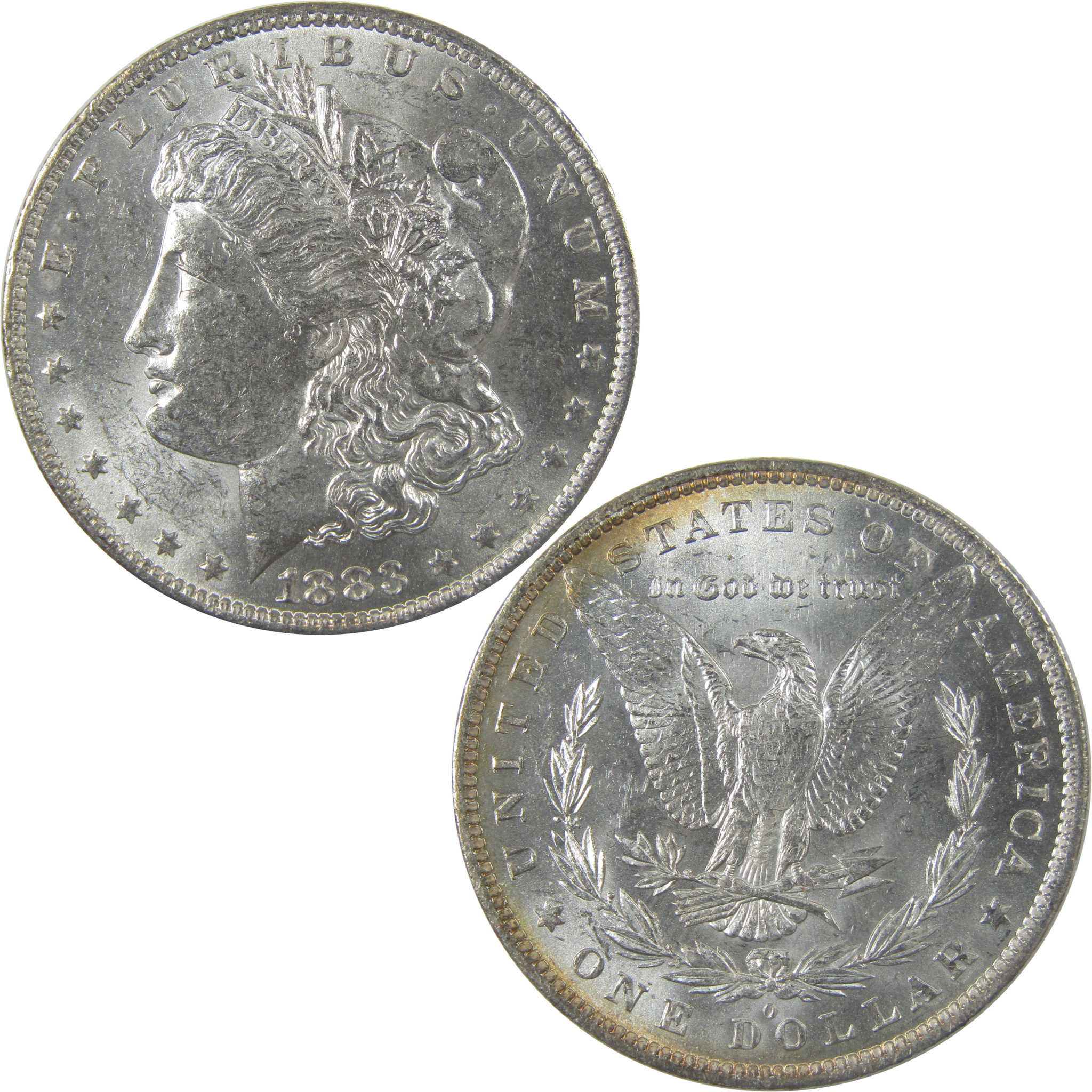 1883 O Morgan Silver Dollar Uncirculated Mint State Toned SKU:I24835