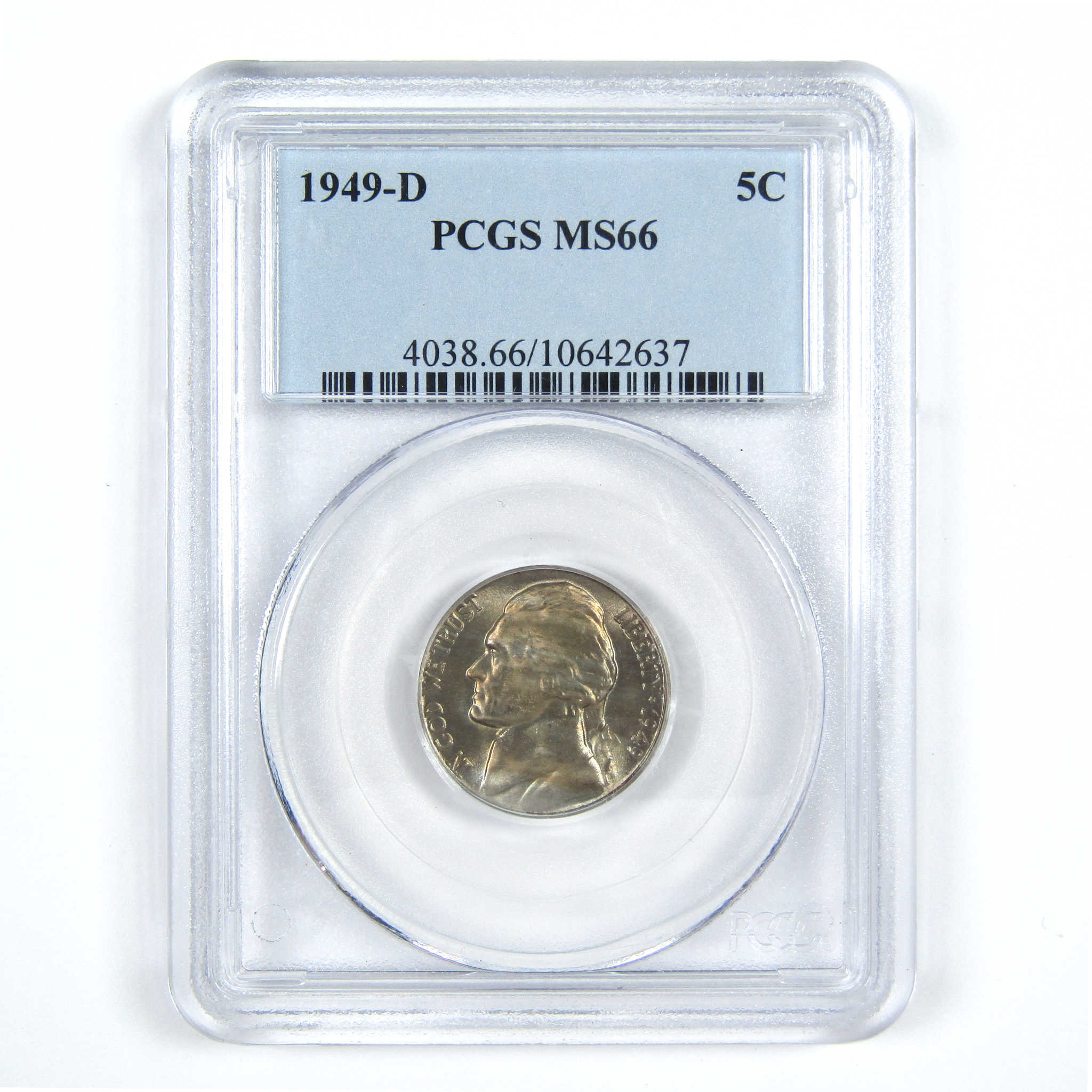 1949 D Jefferson Nickel MS 66 PCGS 5c Uncirculated Coin SKU:CPC7440