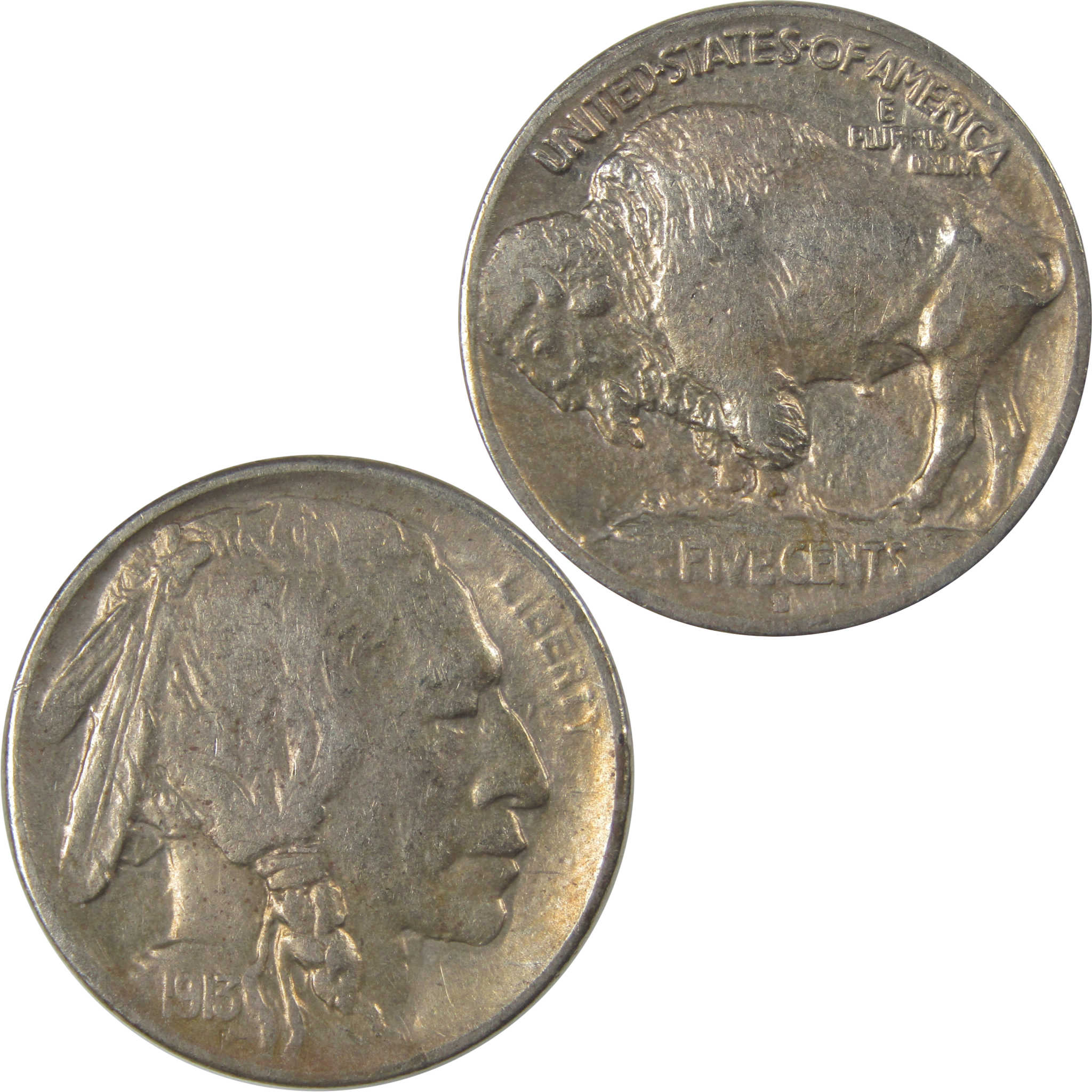 1913 S Type 1 Buffalo Nickel XF EF Extremely Fine Details SKU:I22870