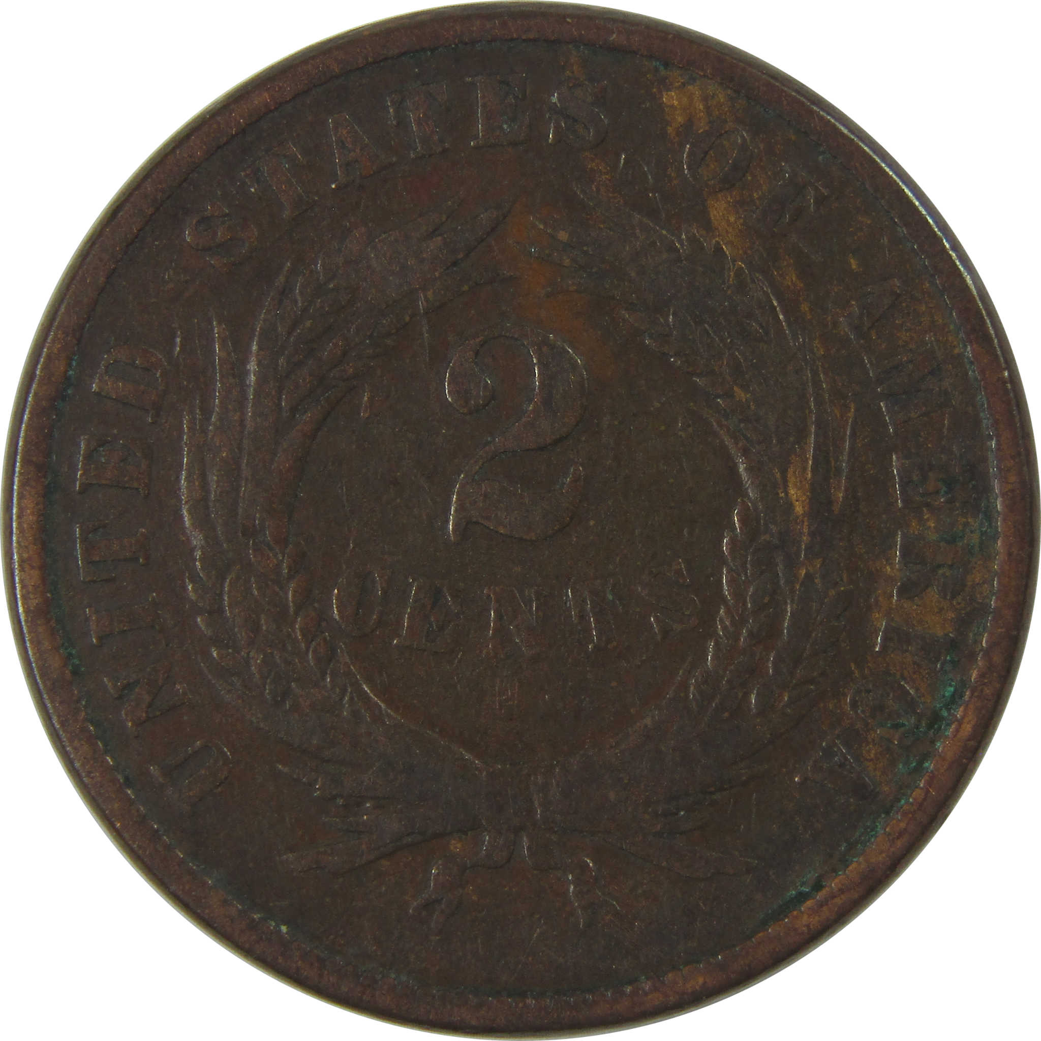 1867 Two Cent Piece VG Very Good 2c Coin SKU:I23843