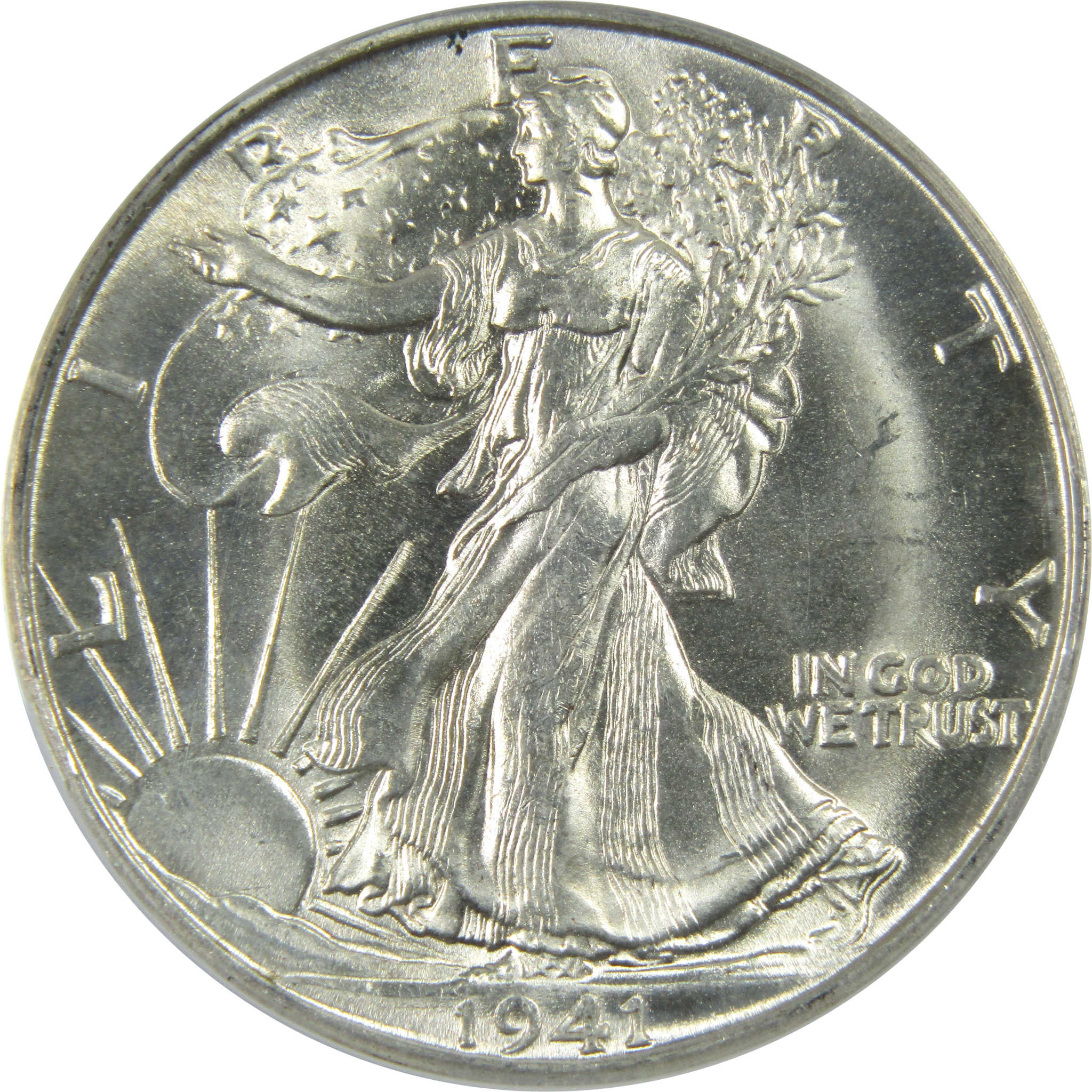 1941 S Liberty Walking Half Dollar MS 63 ANACS Silver 50c SKU:I12122