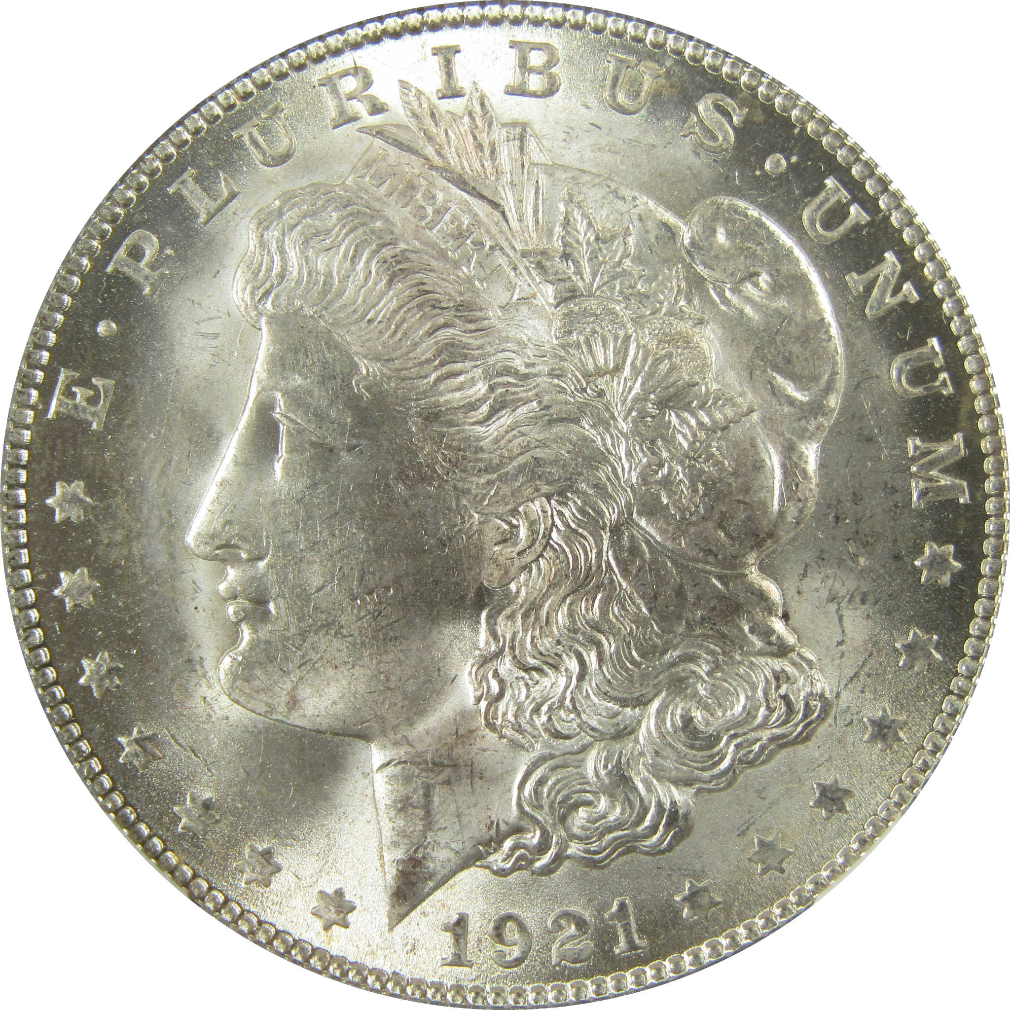 1921 VAM-41 Pitted Reverse Morgan Silver Dollar MS 63 NGC SKU:I27884