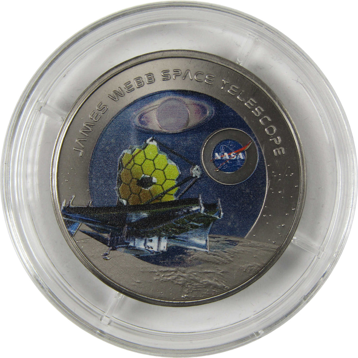 2023 Ghana 1 oz Titanium James Webb Space Telescope 2 Cedis Unc