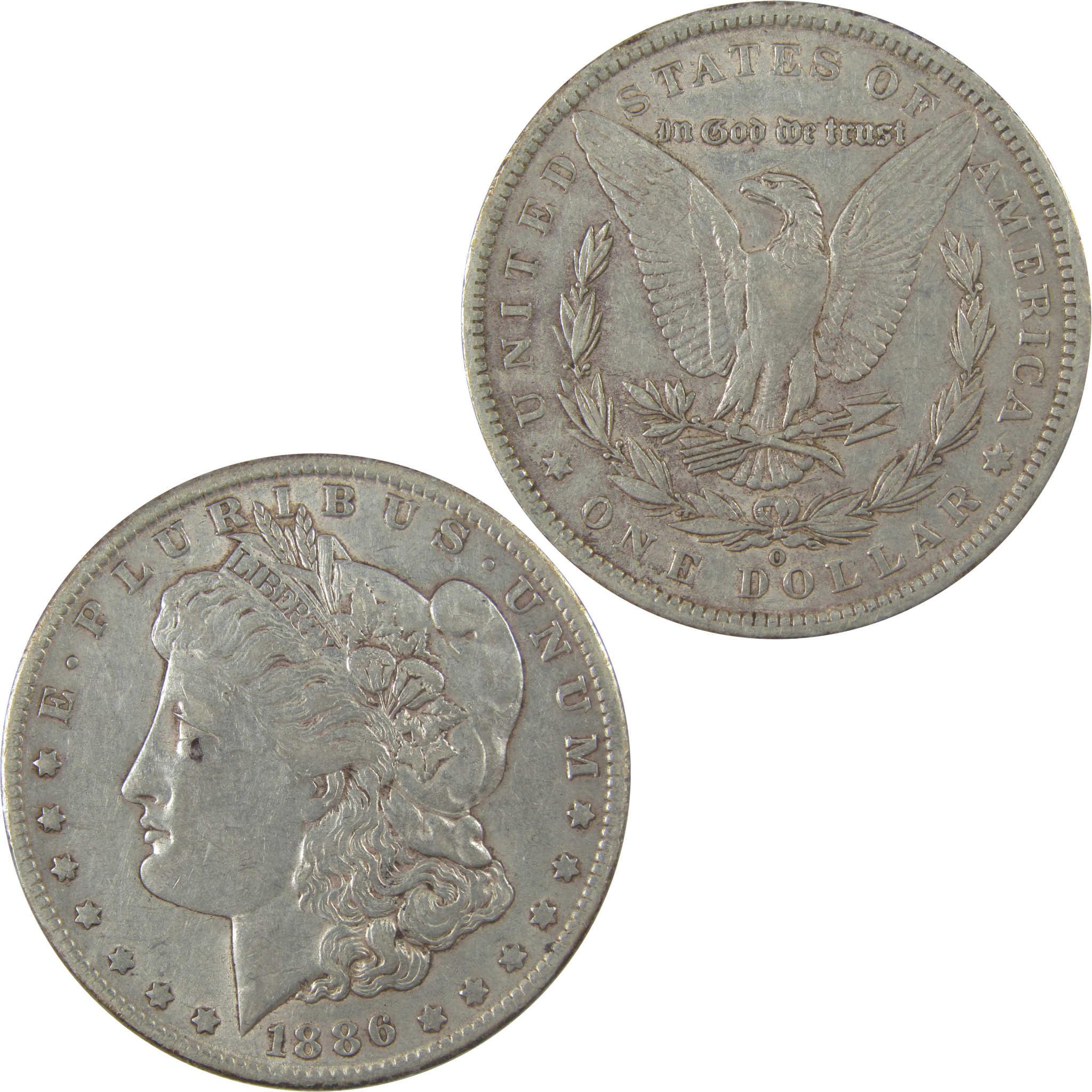 1886 O Morgan Silver Dollar XF EF Extremely Fine $1 Coin SKU:I25299 - Morgan coin - Morgan silver dollar - Morgan silver dollar for sale - Profile Coins &amp; Collectibles