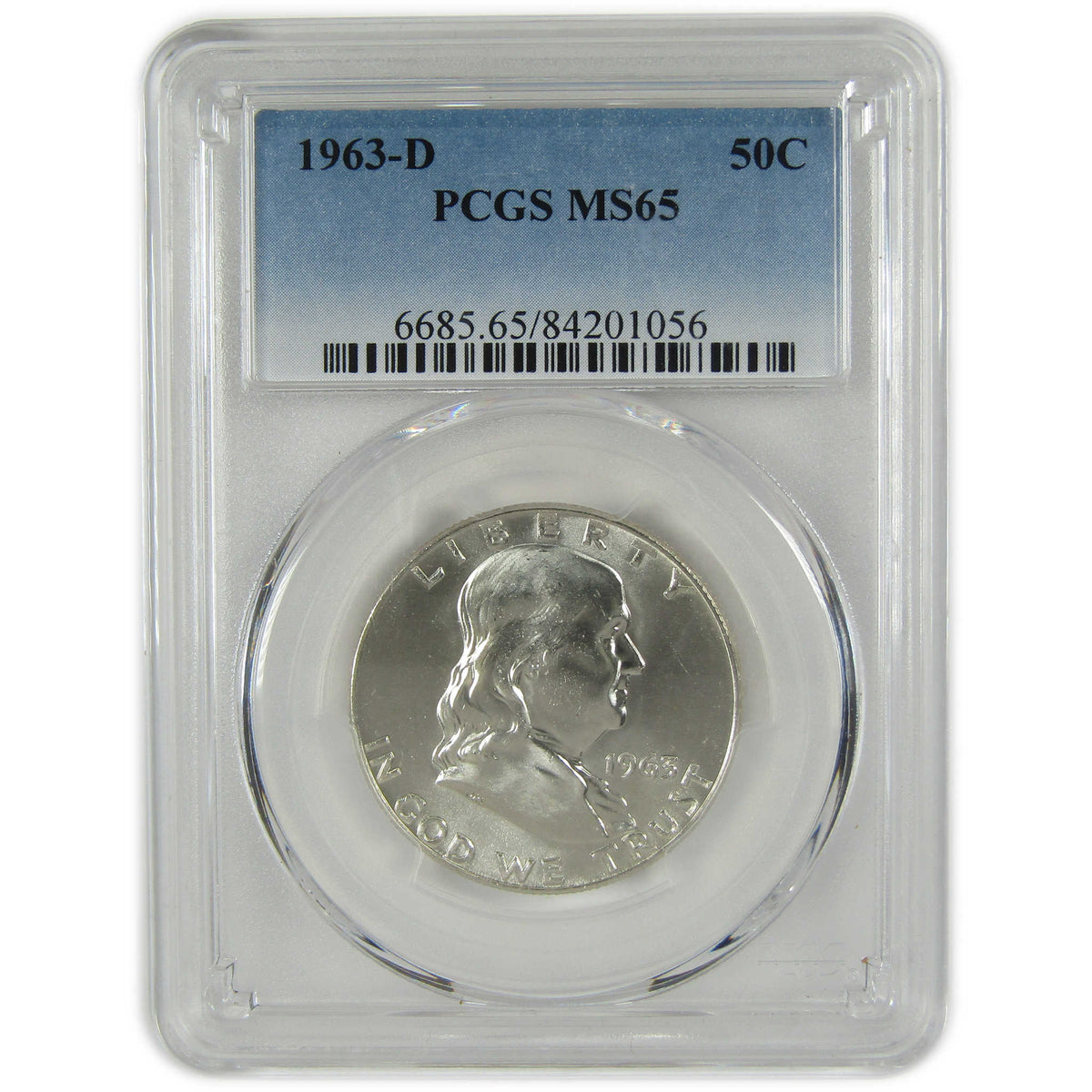 1963 D Franklin Silver Half Dollar MS 65 PCGS 50c Coin SKU:I28824