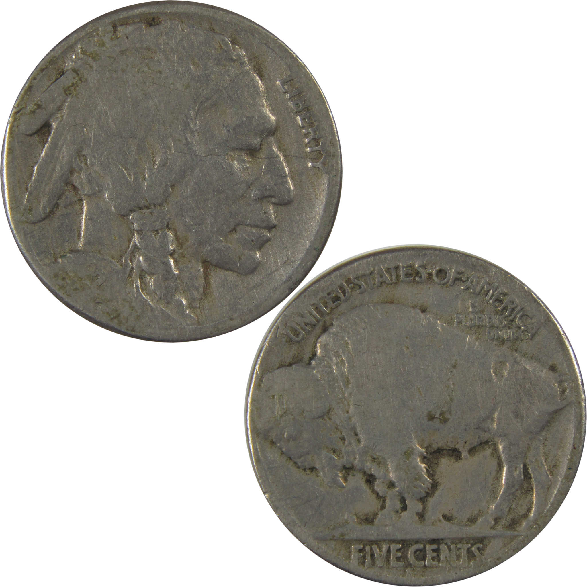 1921 S Indian Head Buffalo Nickel AG About Good 5c Coin SKU:I23433