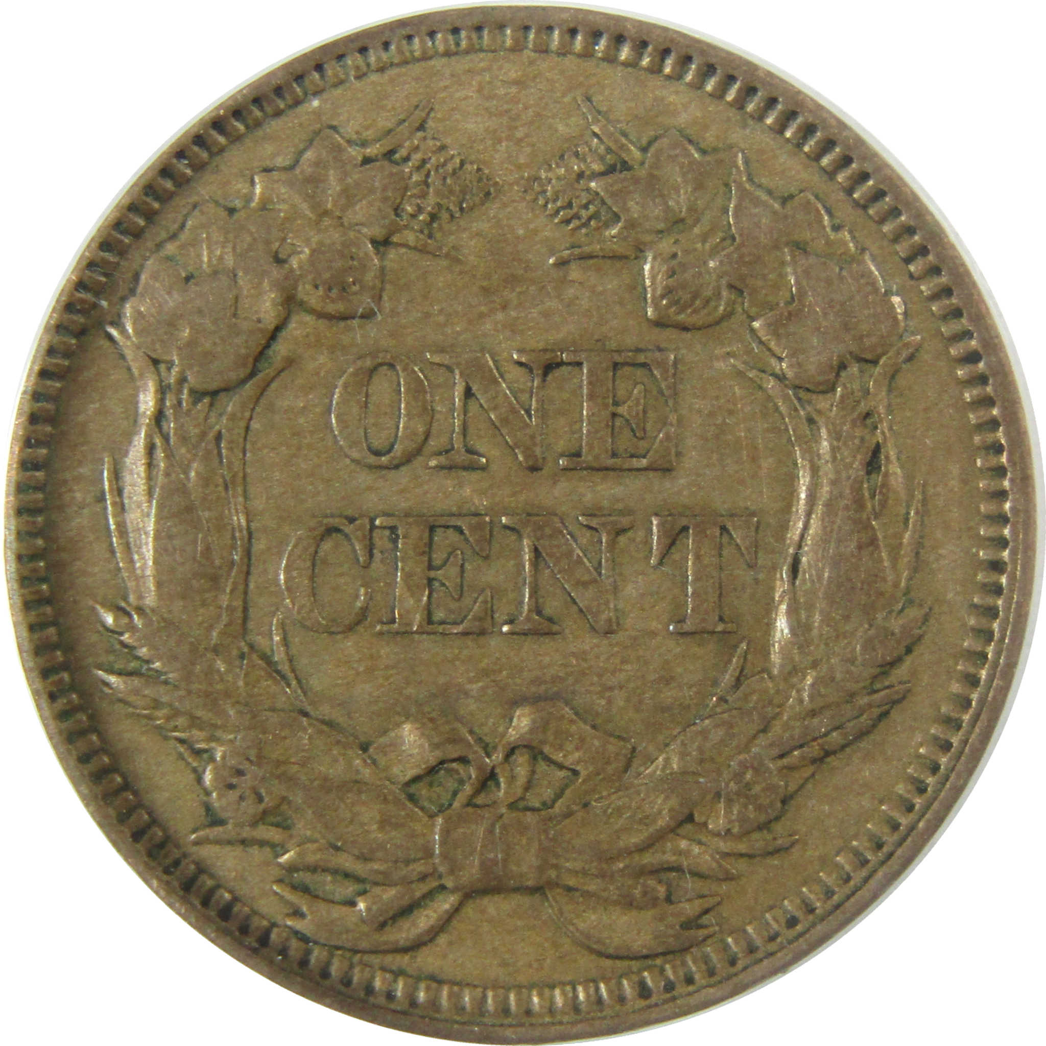 1857 Flying Eagle Cent AU 55 ANACS Penny SKU:I28027
